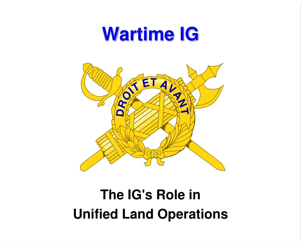 wartime ig n.