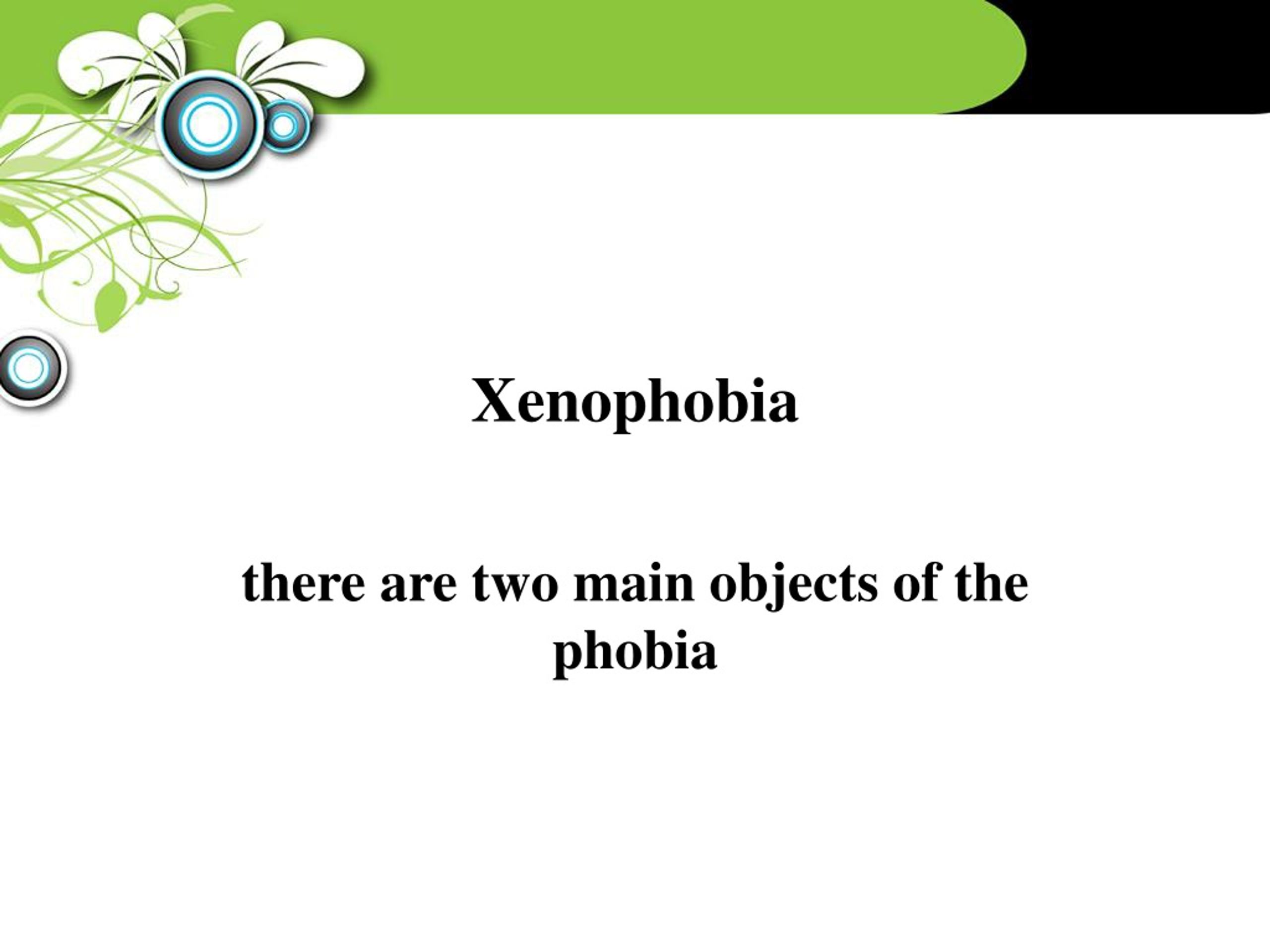 powerpoint presentation about xenophobia