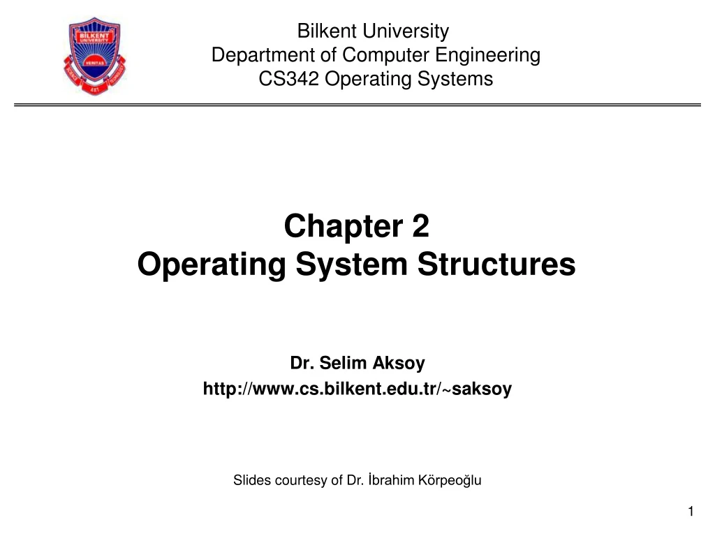 PPT - Chapter 2 Operating System Structures PowerPoint Presentation ...