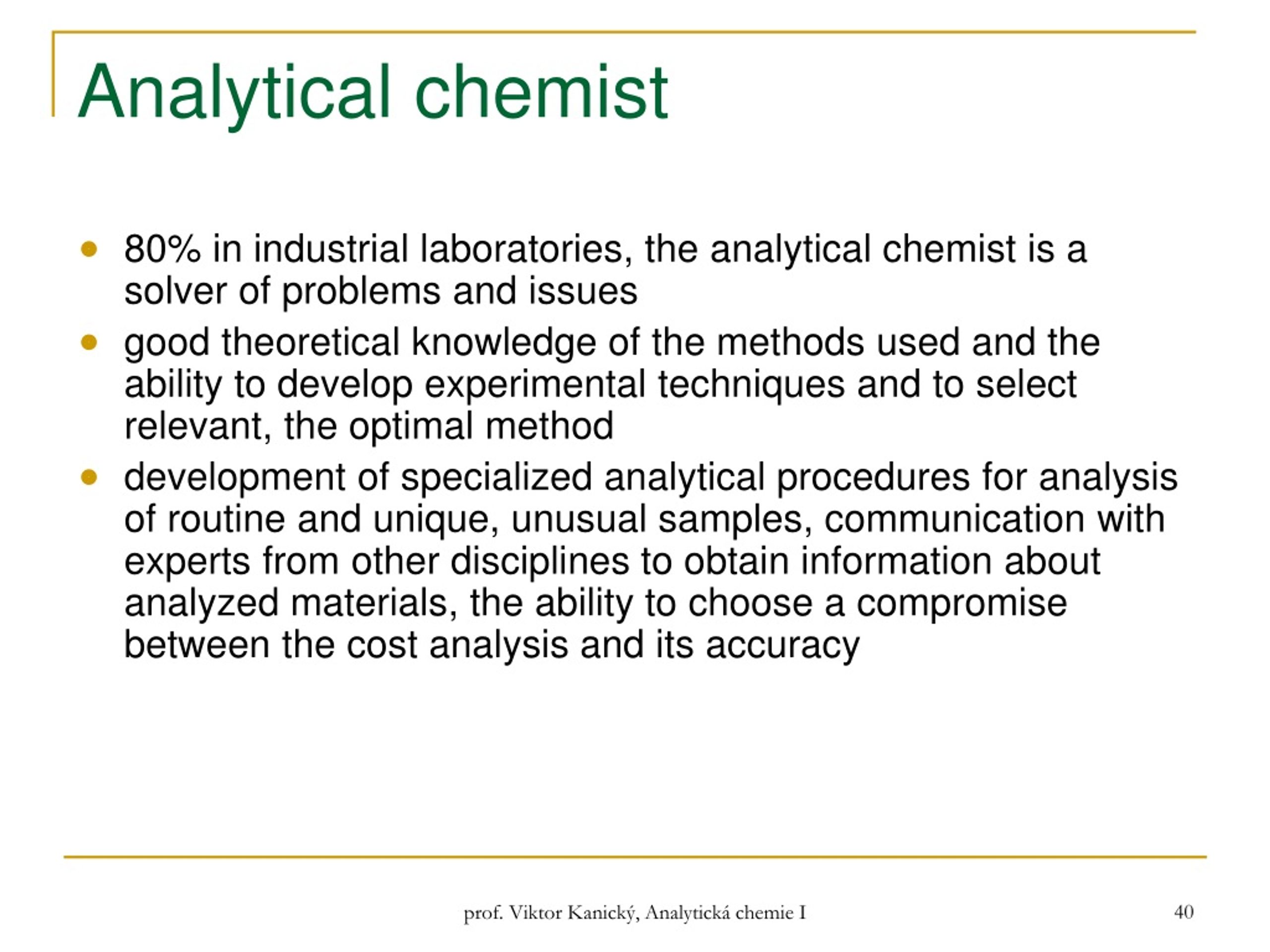 PPT - ANALYTICAL CHEMISTRY PowerPoint Presentation, free download - ID