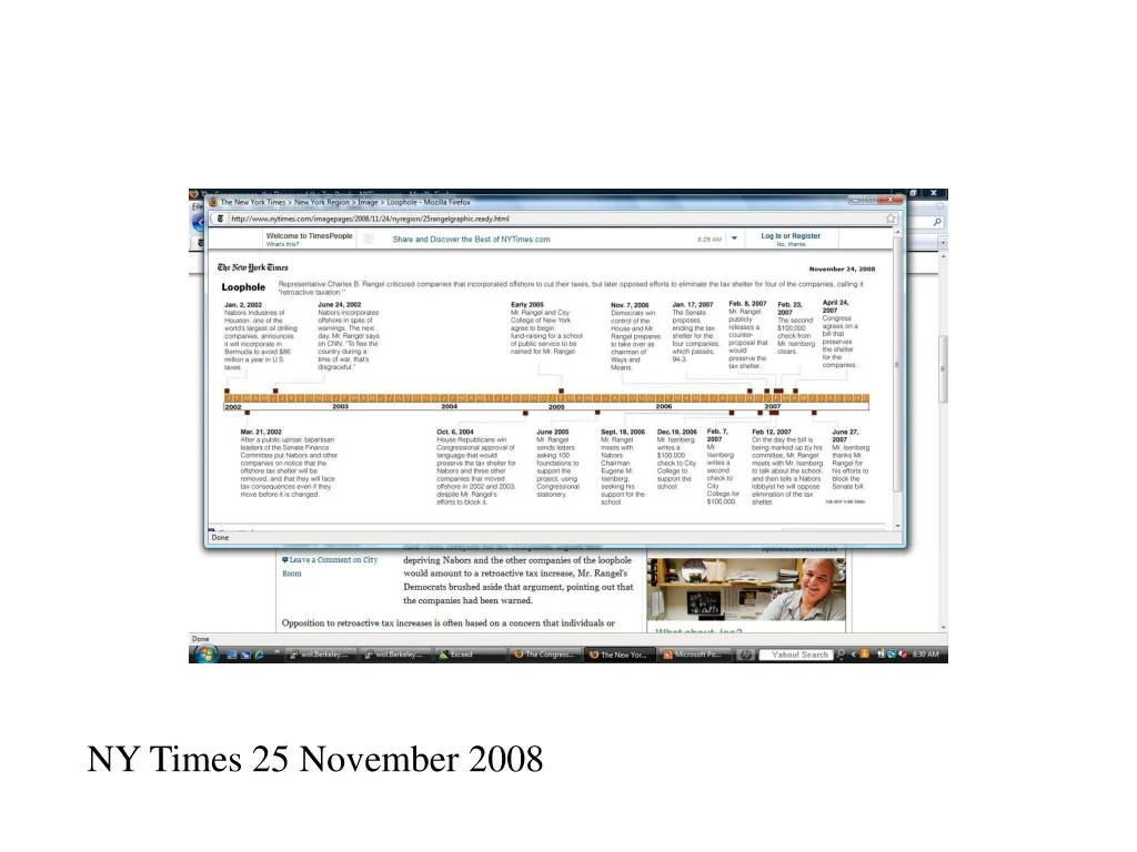 ny times 25 november 2008 n.