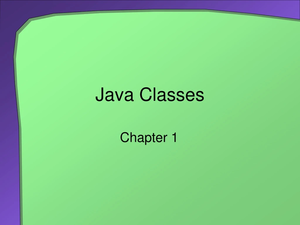 PPT - Java Classes PowerPoint Presentation, free download - ID:9082296