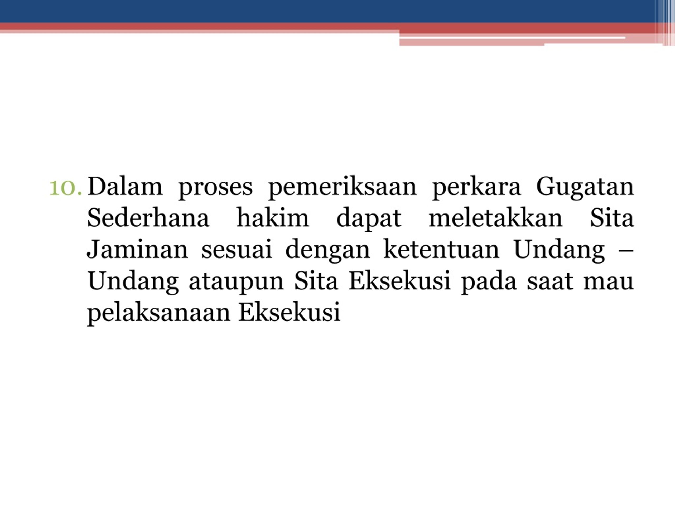 PPT - Tata Cara Penyelesaian Gugatan Sederhana PERMA No. 2 Tahun 2015 ...