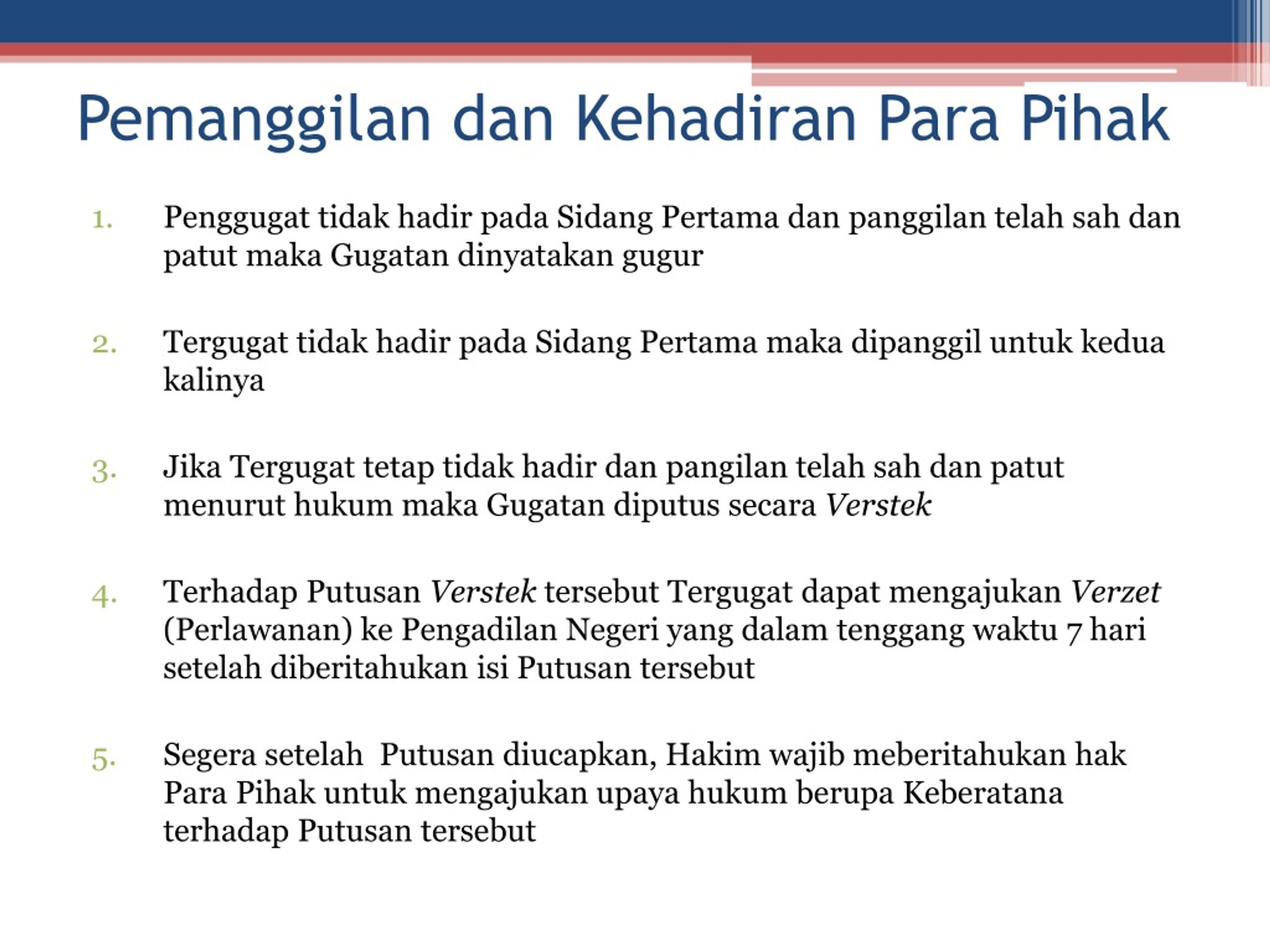 PPT - Tata Cara Penyelesaian Gugatan Sederhana PERMA No. 2 Tahun 2015 ...