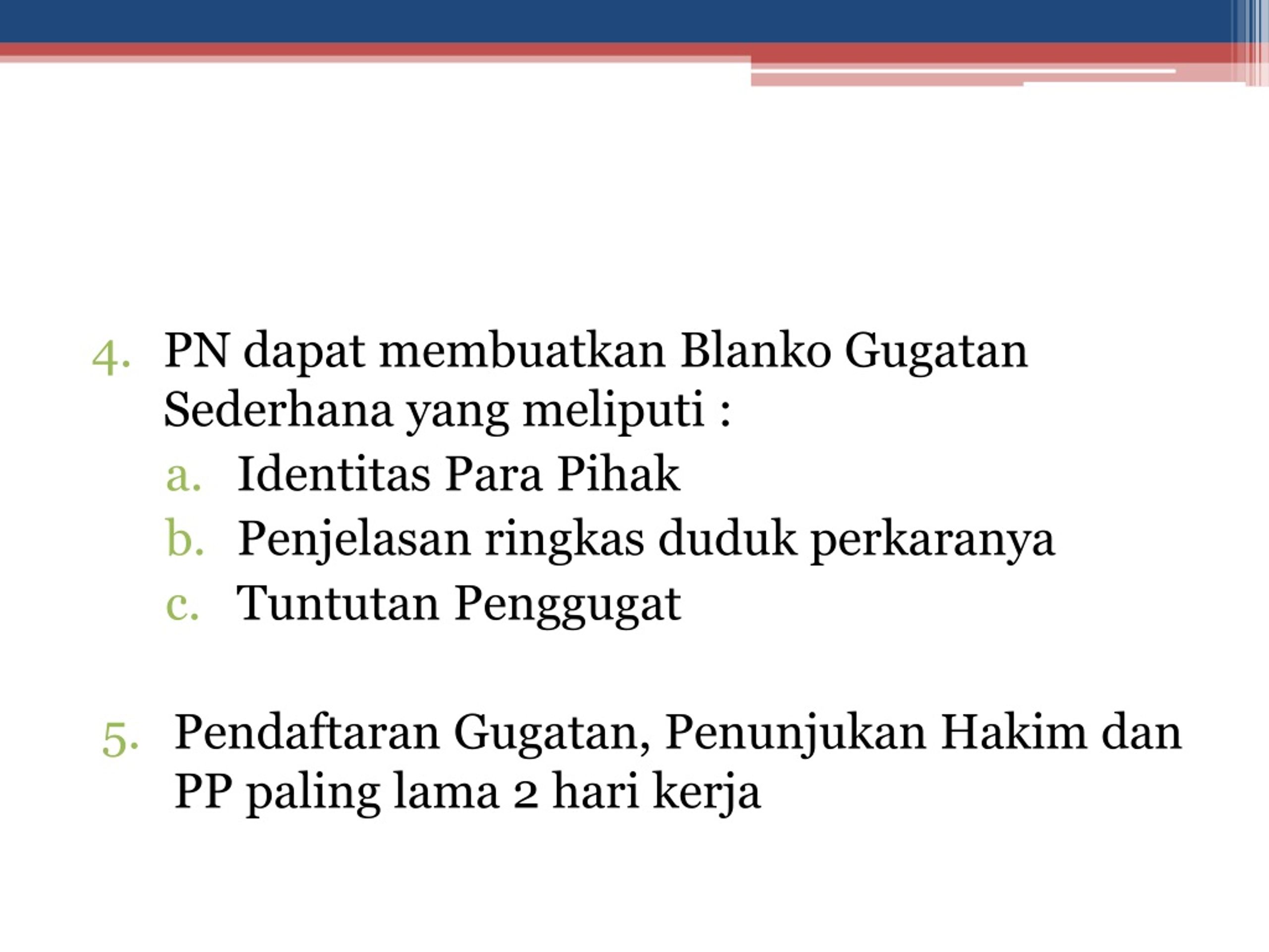 PPT - Tata Cara Penyelesaian Gugatan Sederhana PERMA No. 2 Tahun 2015 ...