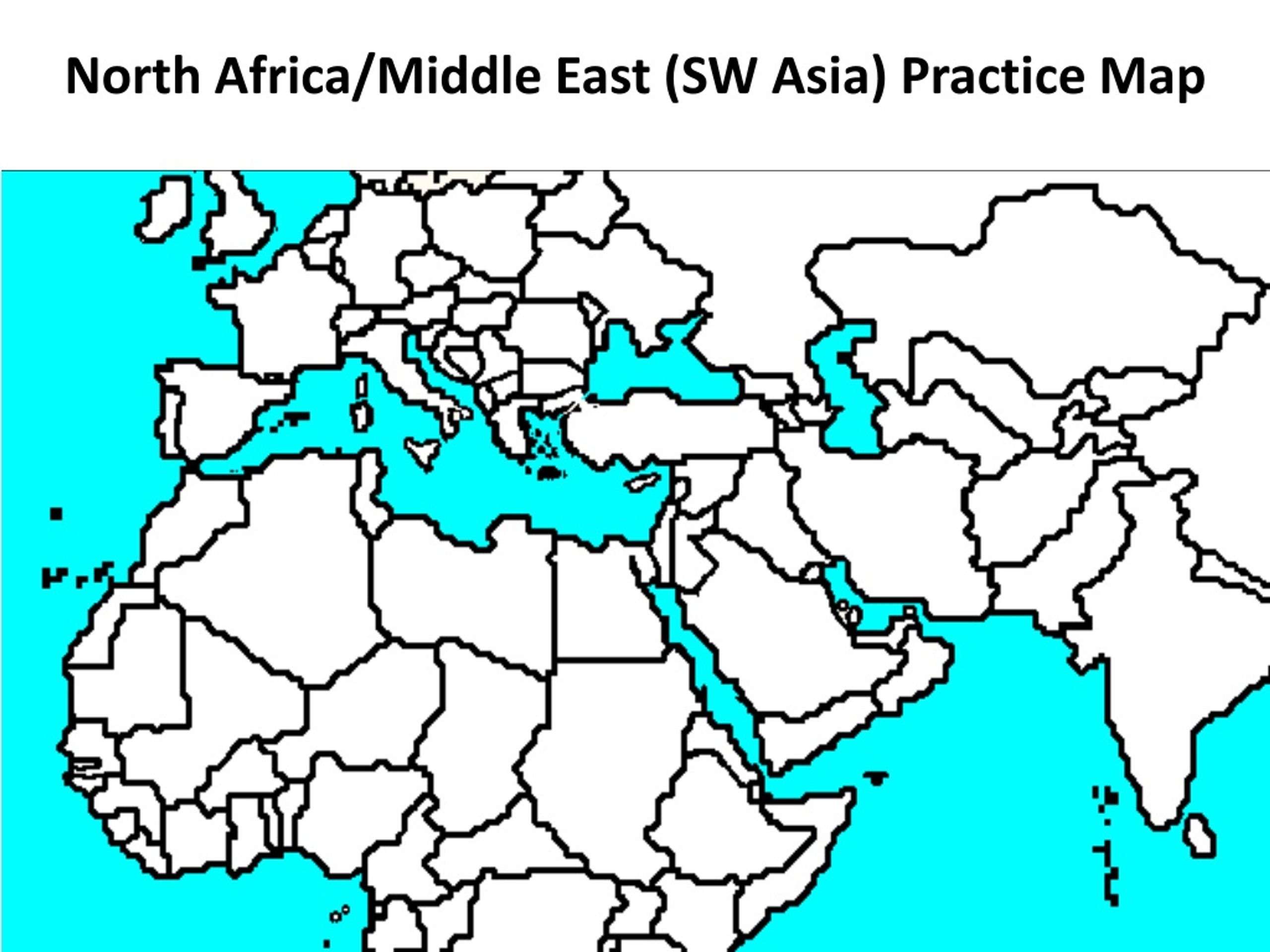 Practice maps. North Africa blank Map. Middle Eastern Countries for Kids cartoon.