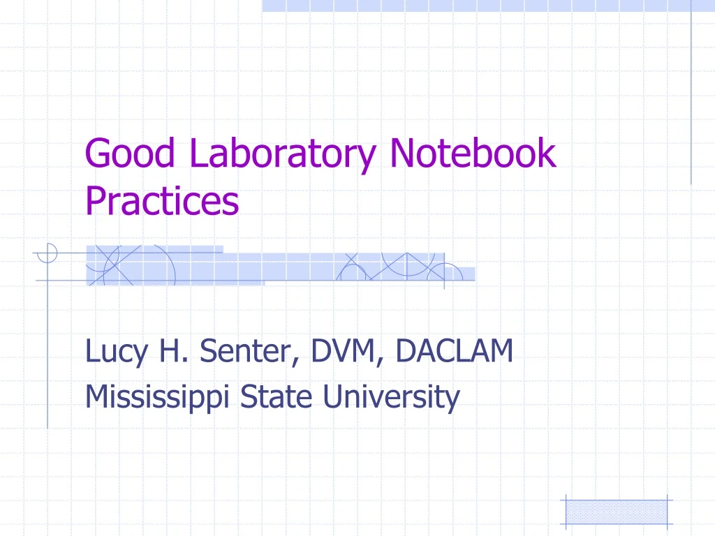 PPT - Good Laboratory Notebook Practices PowerPoint Presentation, Free ...