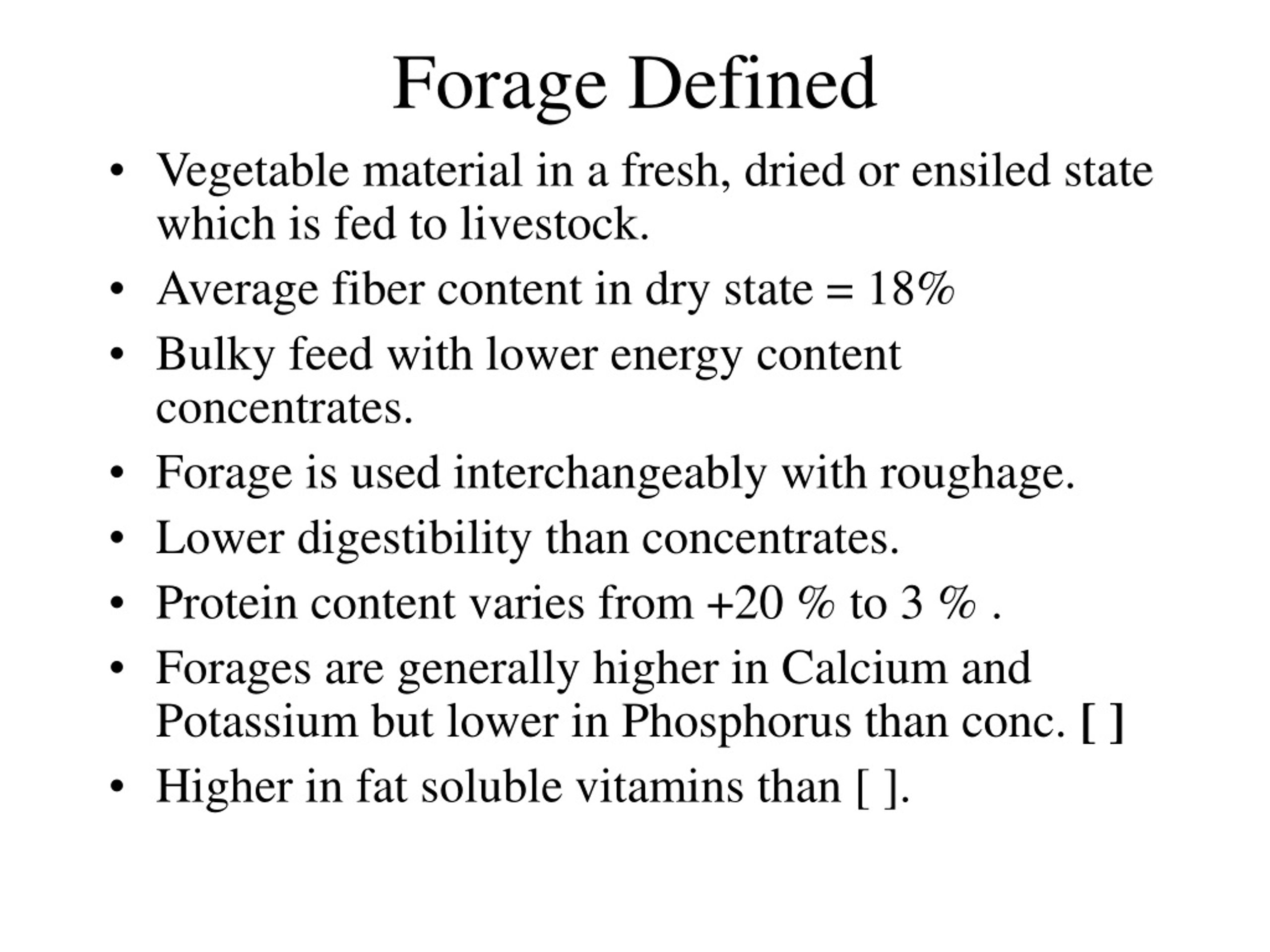 PPT Role Of Forage In Nutrition PowerPoint Presentation Free 