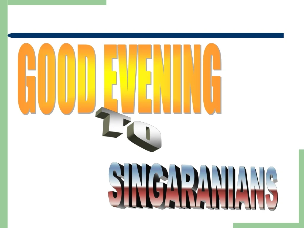 good evening n.
