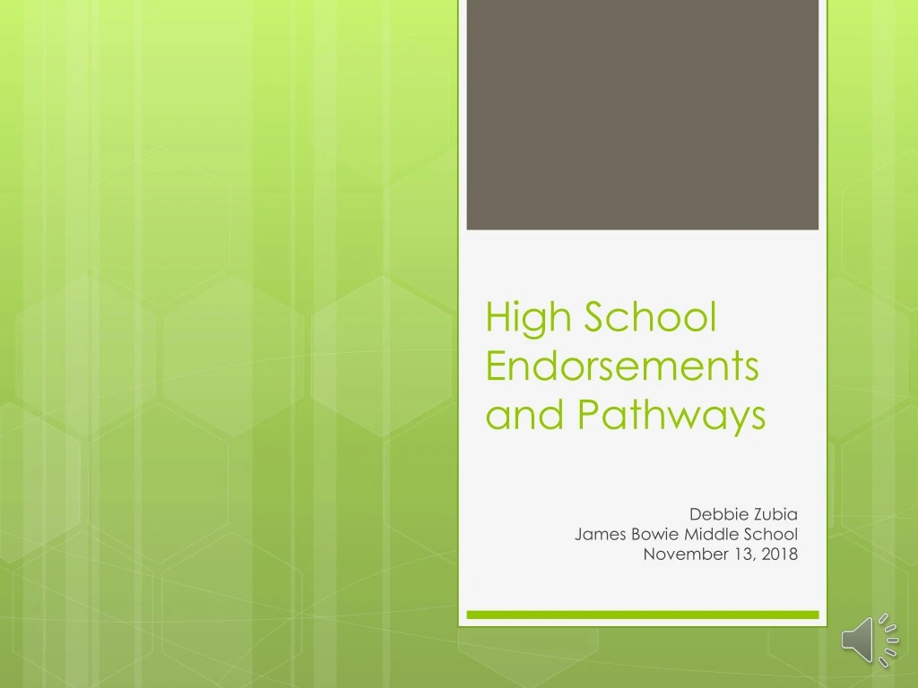Ppt high school endorsements and pathways powerpoint presentation 