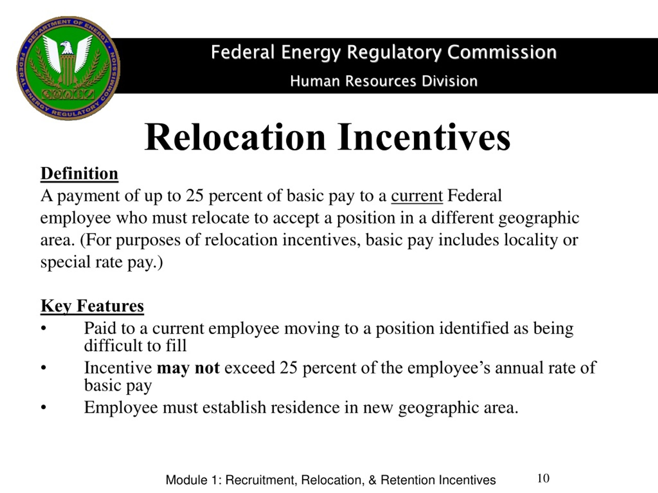 PPT - Module 1 RECRUITMENT, RELOCATION, & RETENTION INCENTIVES ...