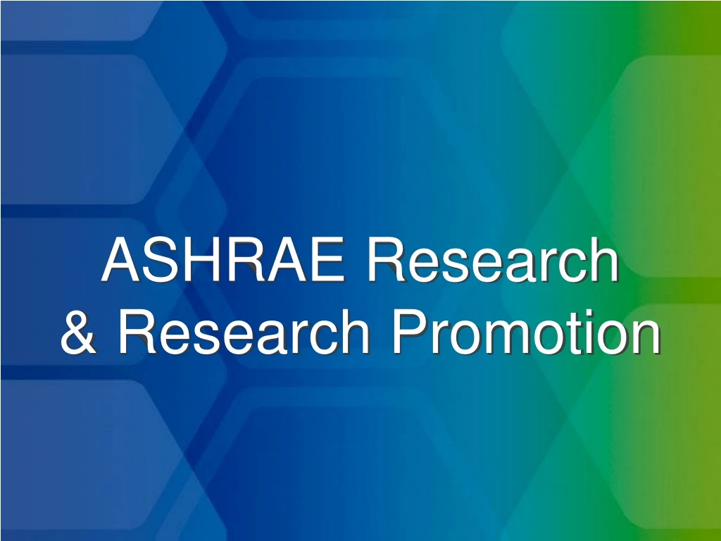 ashrae research project 751