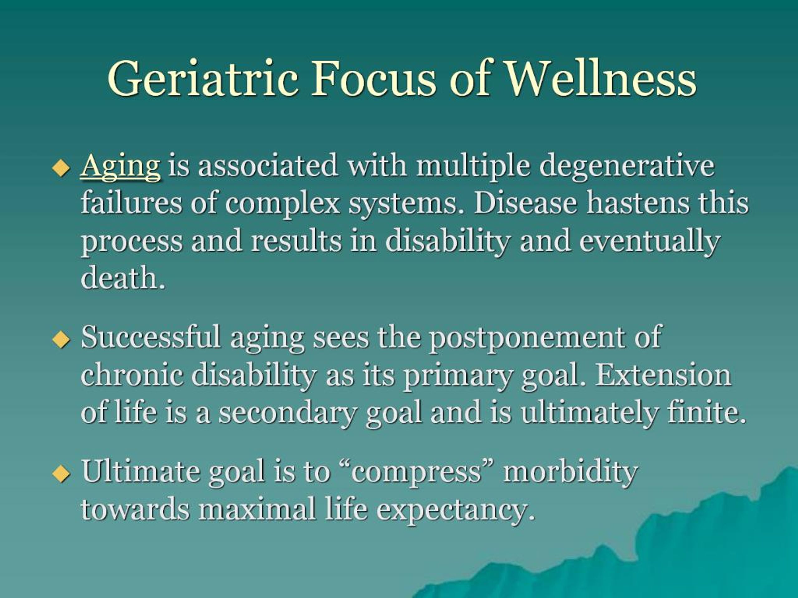 Geriatrics