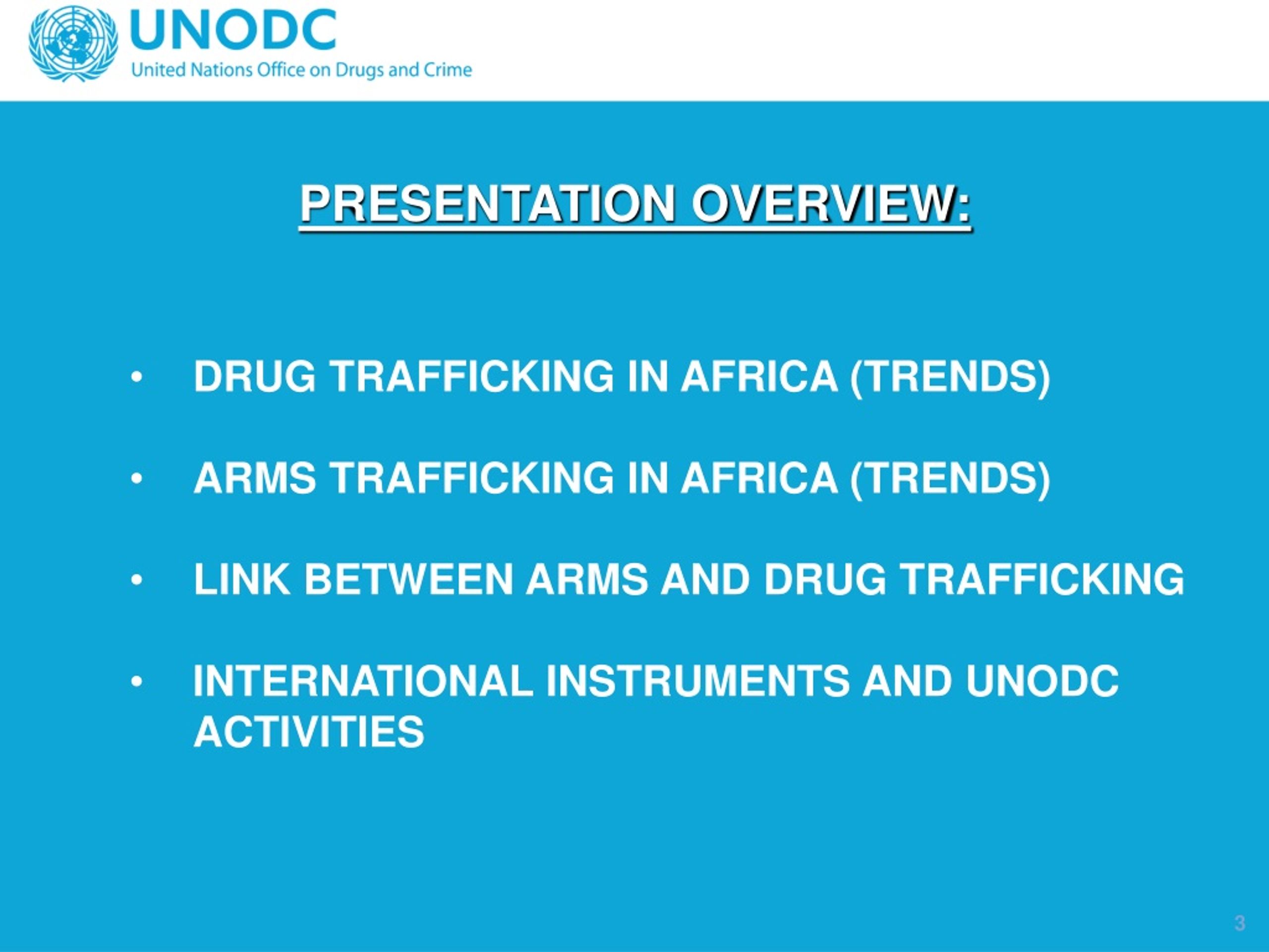 Ppt Drug Trafficking In Africa Trends Arms Trafficking In Africa