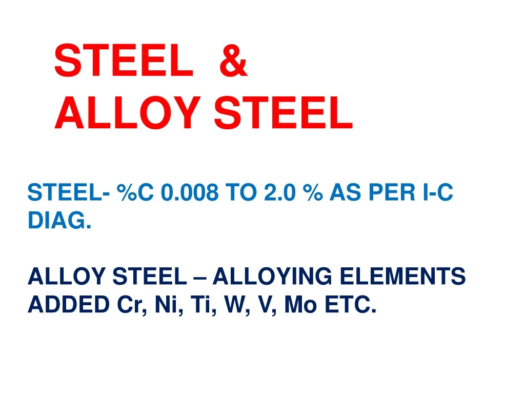 steel alloy steel n.