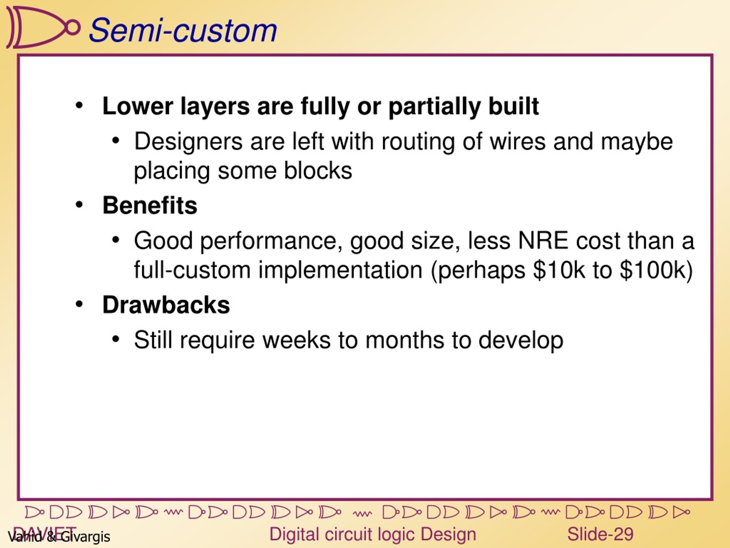 PPT - Introduction To VLSI Design Custom And Semi Custom Design ...