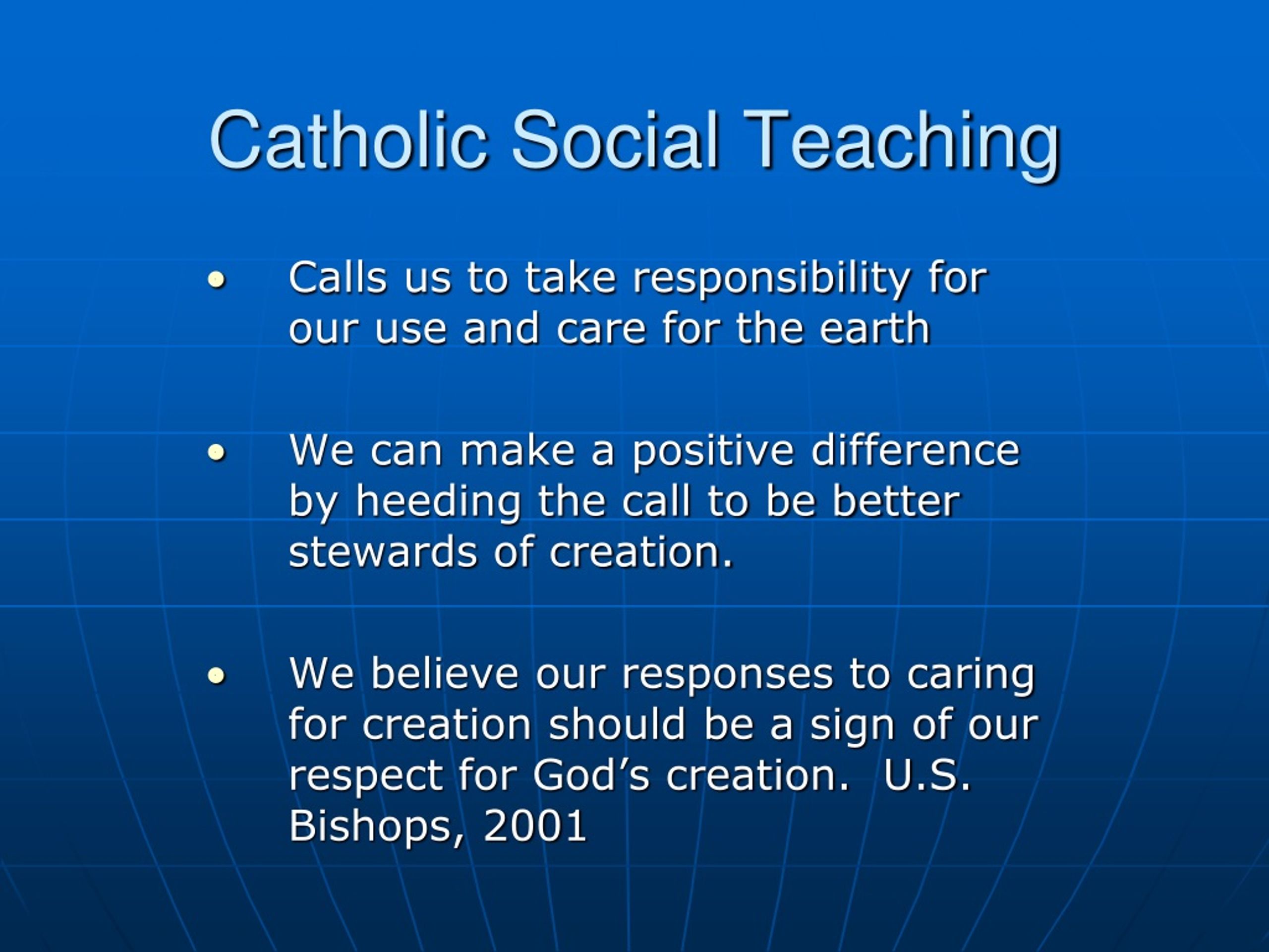 PPT - Catholic Social Teaching PowerPoint Presentation, free download ...