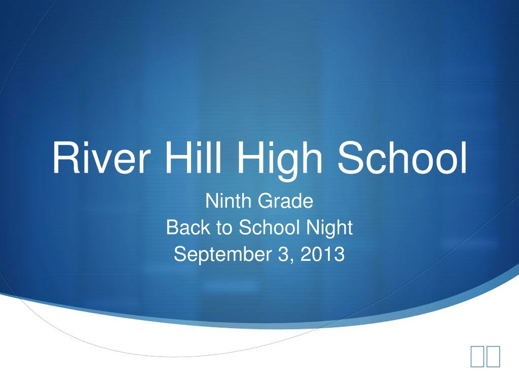 PPT River Hill High School PowerPoint Presentation, free download