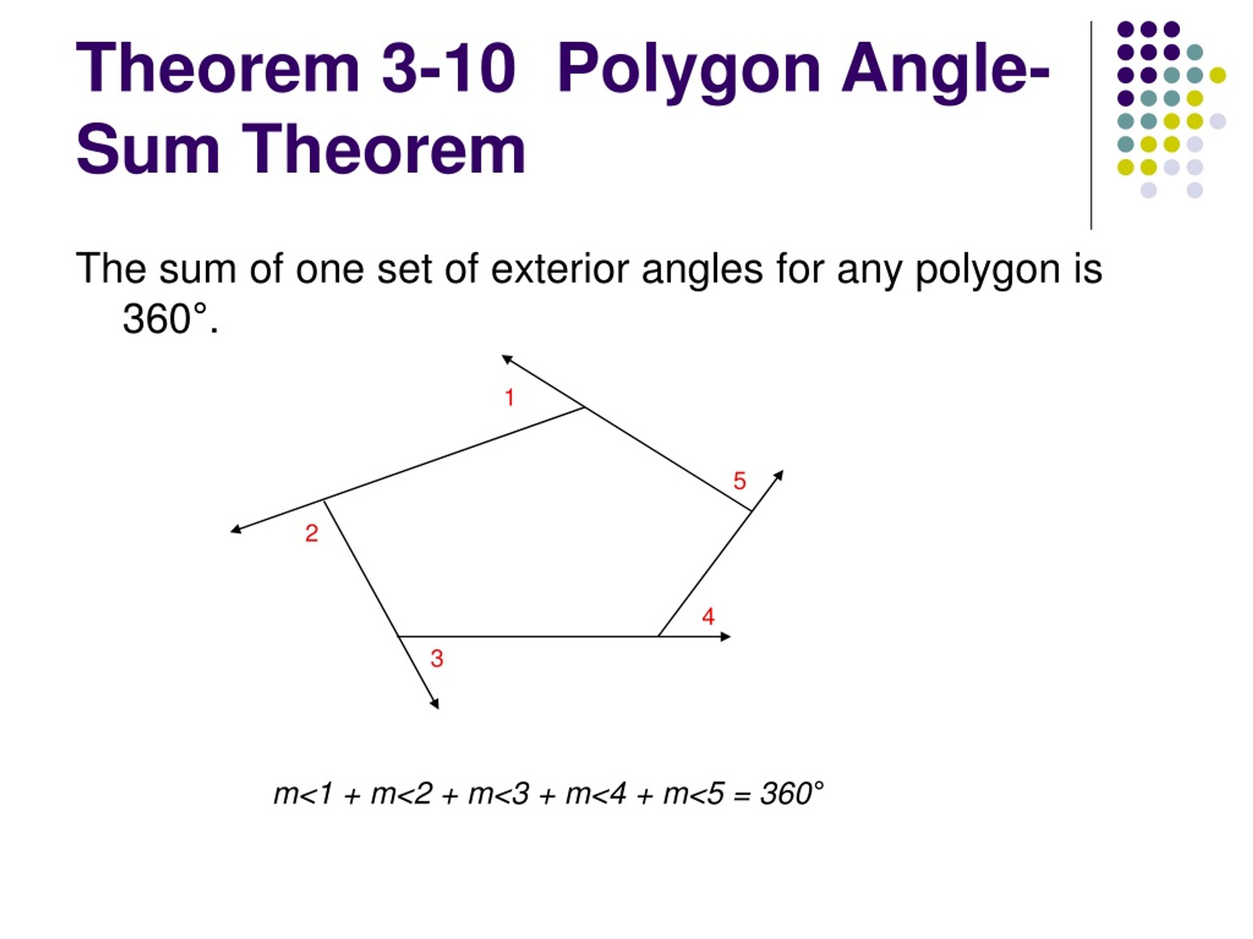 Ppt 3 4 The Polygon Angle Sum Theorems Powerpoint Presentation Free