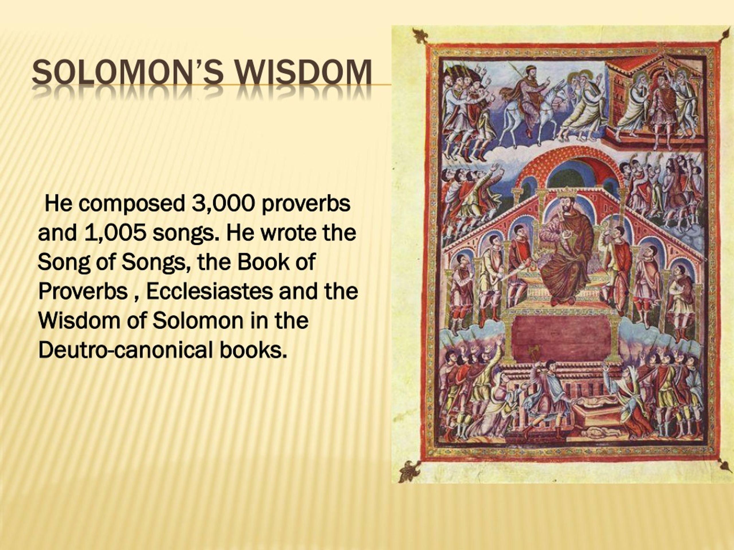 PPT - King Solomon PowerPoint Presentation, Free Download - ID:9090622