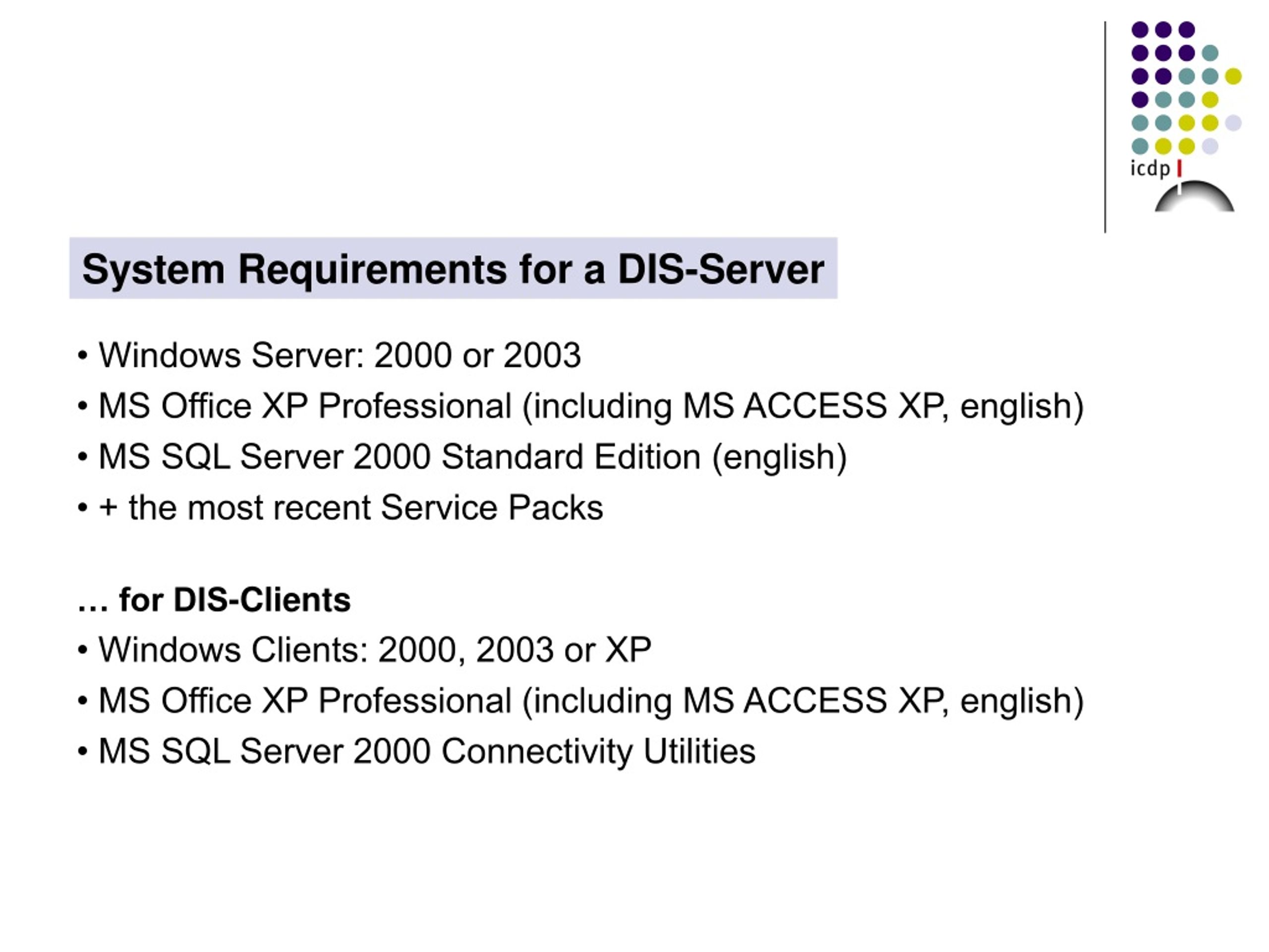ms access system requirements