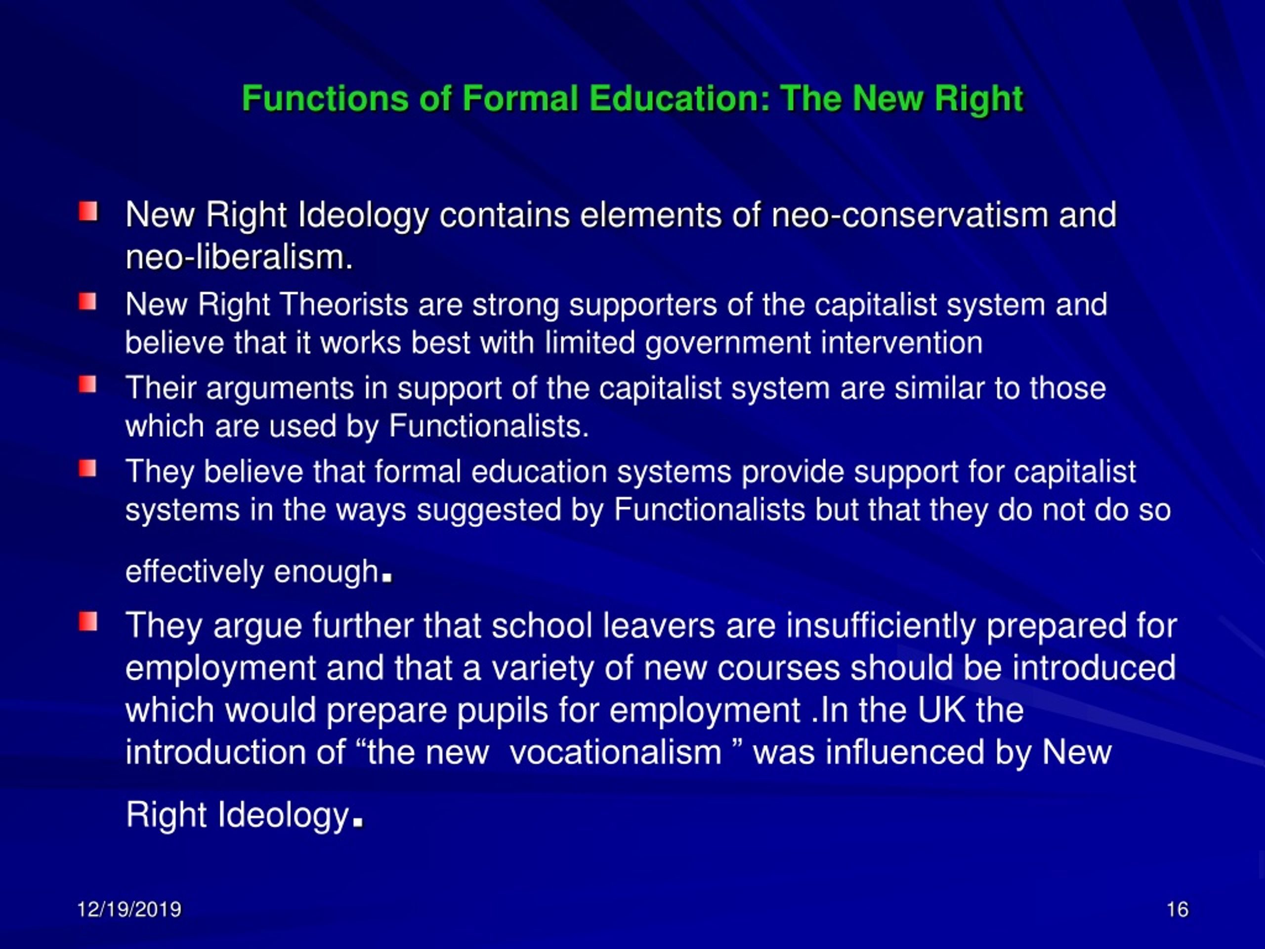 functions of formal education