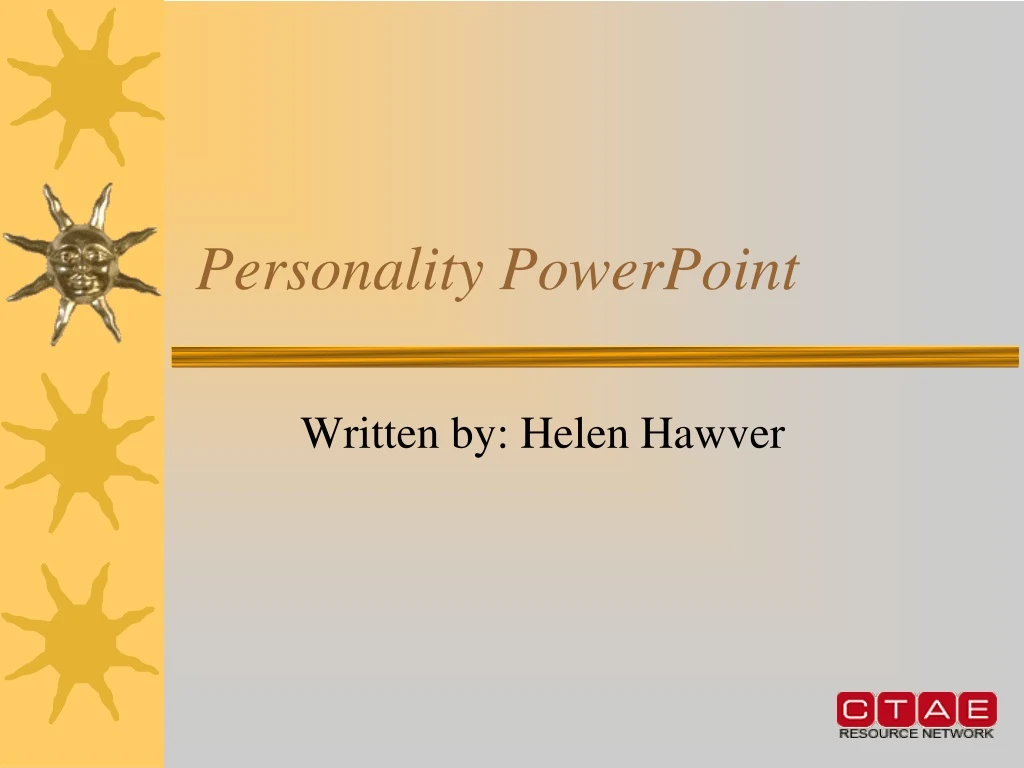 PPT - Personality PowerPoint PowerPoint Presentation, Free Download ...