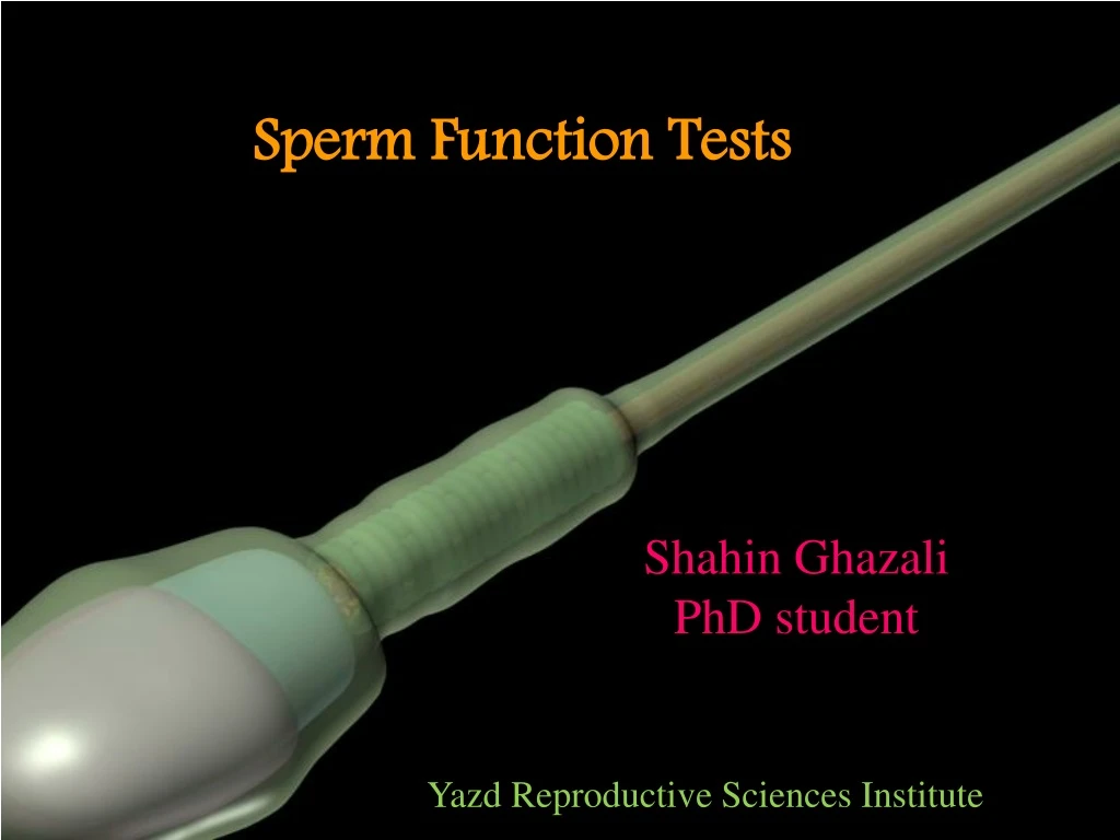sperm function tests n.
