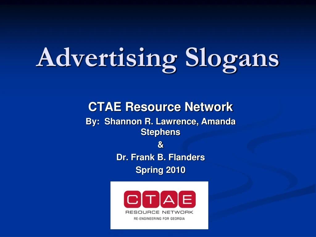 PPT - Advertising Slogans PowerPoint Presentation, Free Download - ID ...