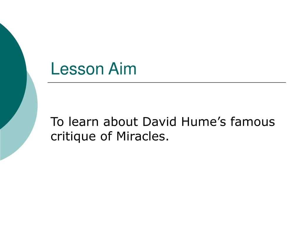 PPT - Lesson Aim PowerPoint Presentation, free download - ID:9094909