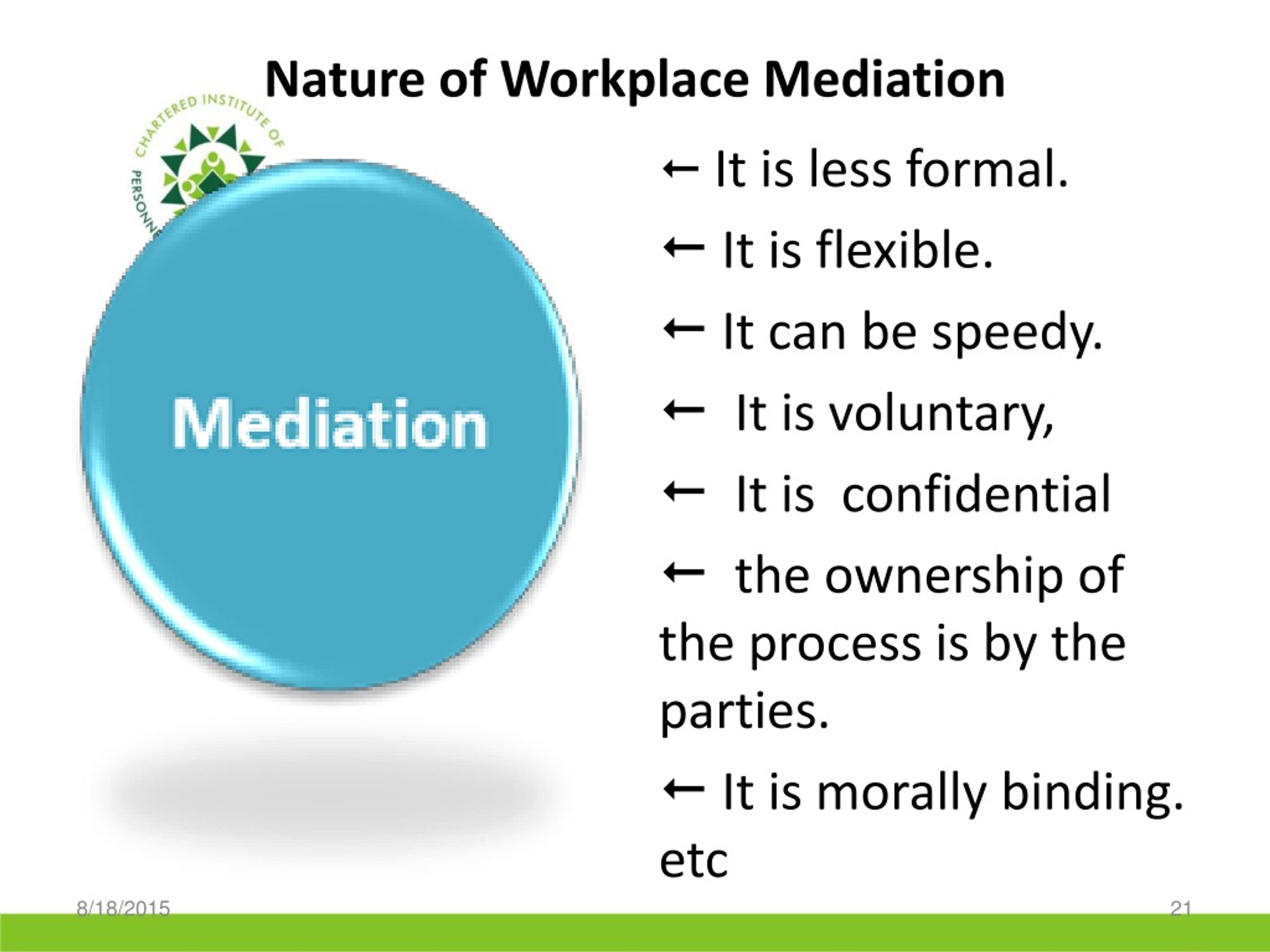 PPT - Alternative Dispute Resolution(ADR)/Workplace Mediation Within workplace mediation agreement template