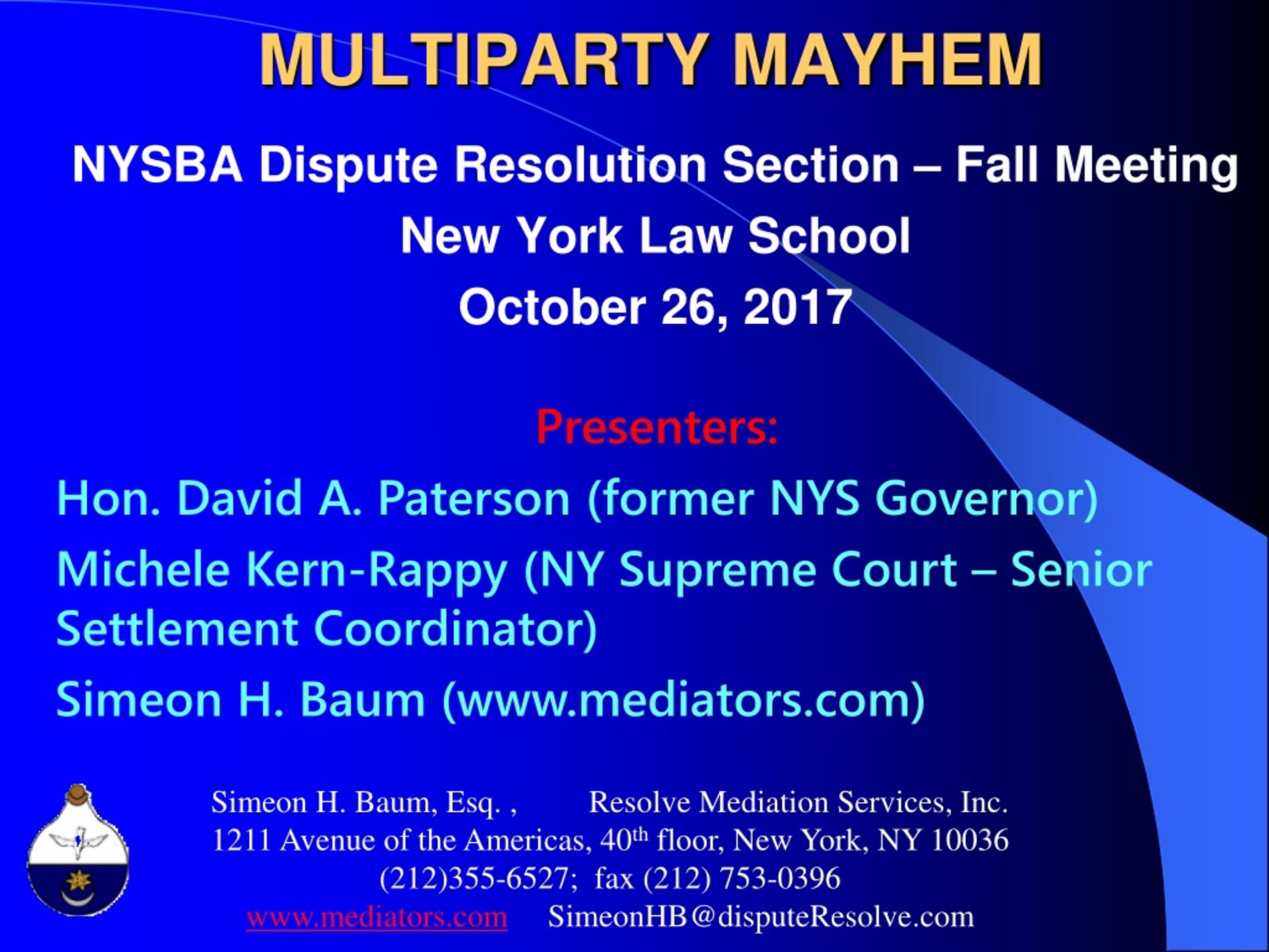 PPT MULTIPARTY MAYHEM PowerPoint Presentation free download