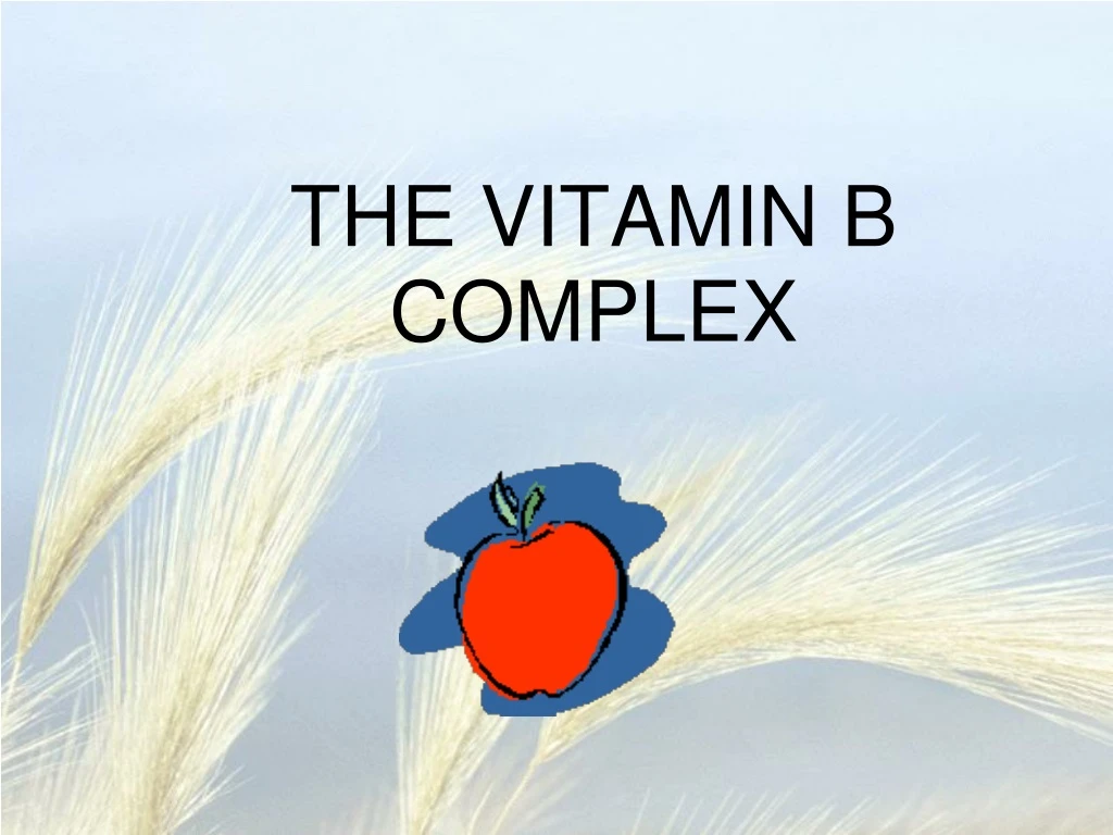 PPT - THE VITAMIN B COMPLEX PowerPoint Presentation, free download - ID