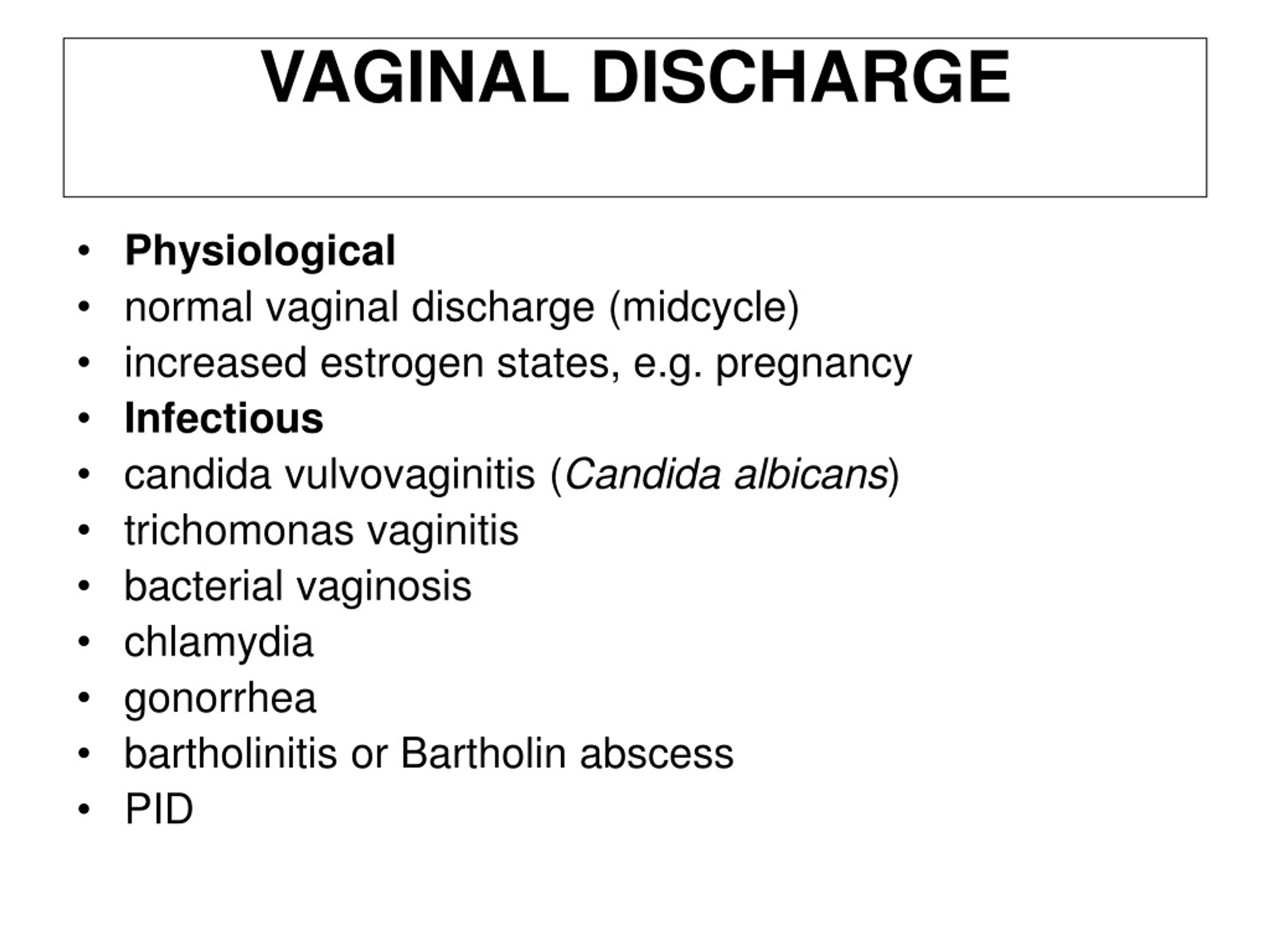 Ppt Vaginal Discharge Powerpoint Presentation Free Download Id9098717 6163