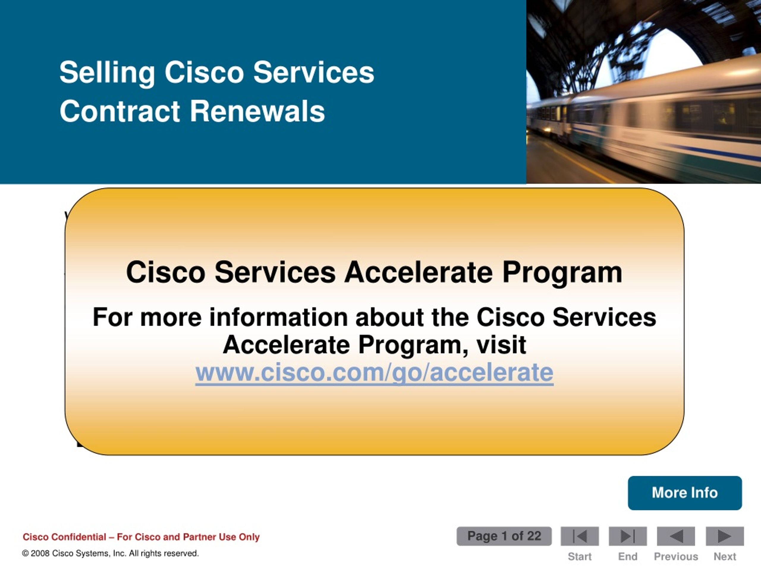 PPT - Welcome to the Selling Cisco Services Contract Renewals learning  module. PowerPoint Presentation - ID:9099103