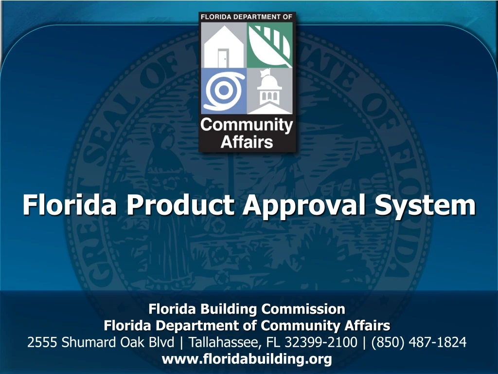 florida product approval system n.