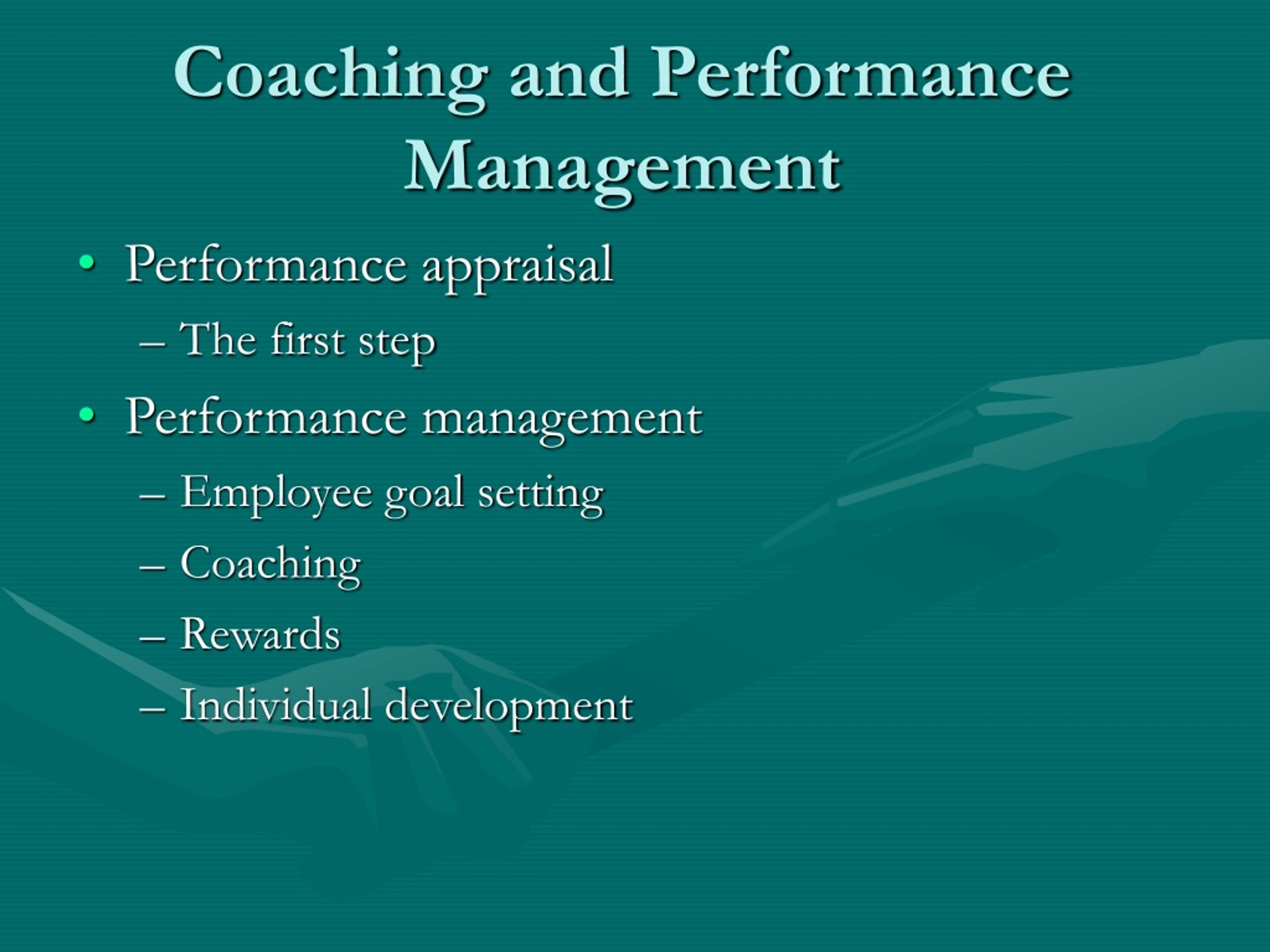 PPT - Coaching And Performance Management PowerPoint Presentation, Free ...