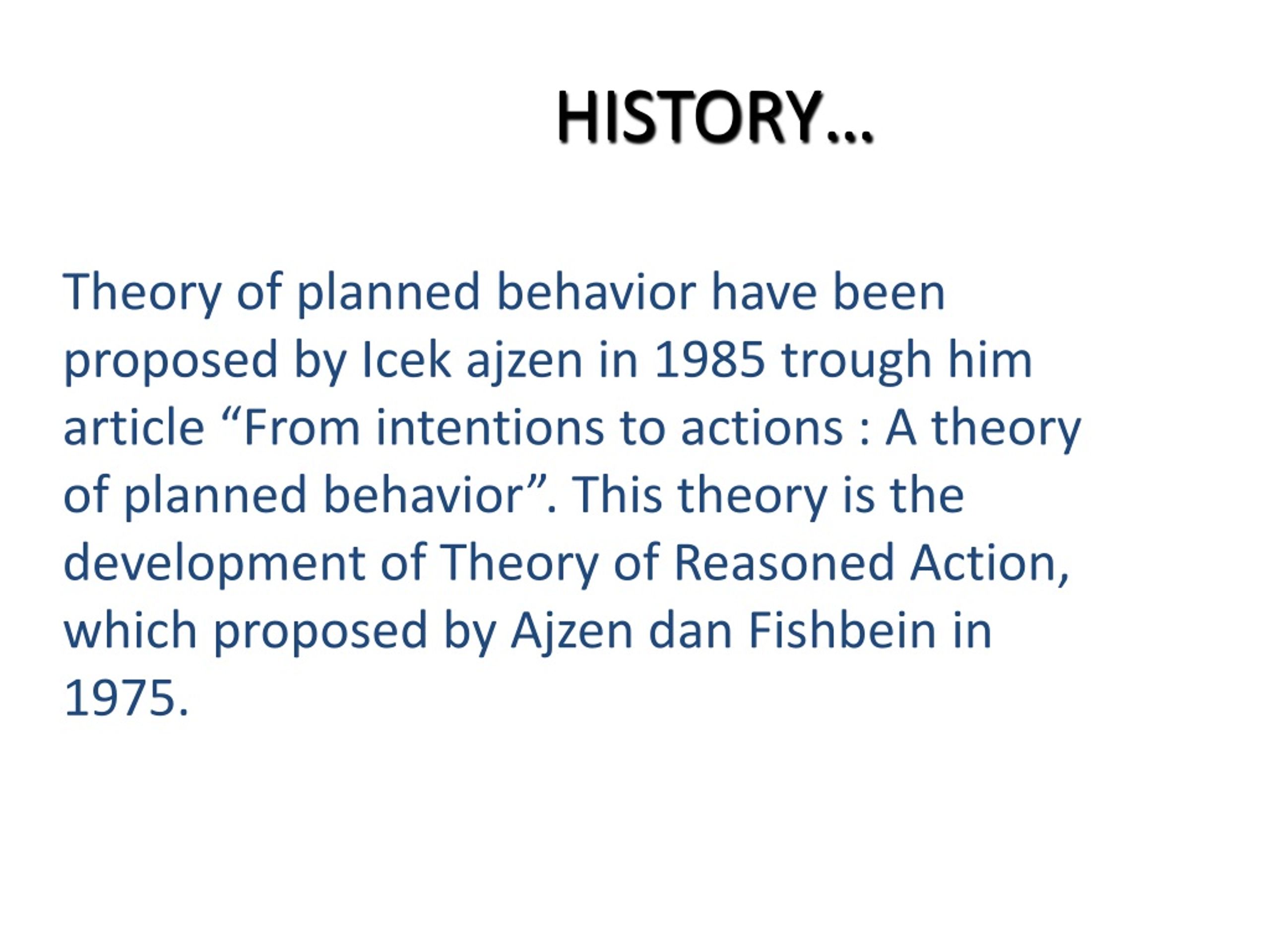 PPT - THEORY OF REASONED ACTION PowerPoint Presentation, Free Download ...