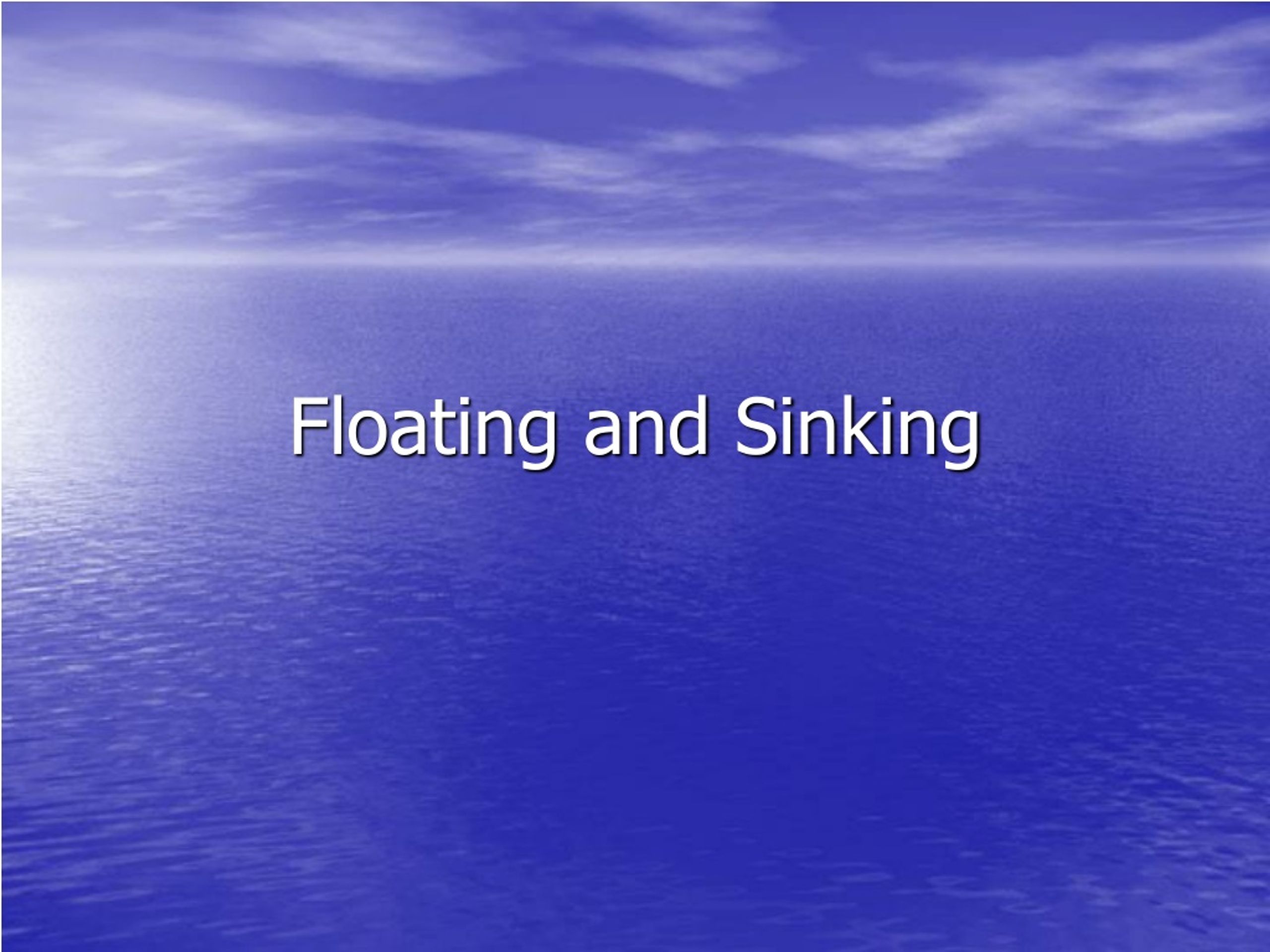 PPT Floating and Sinking PowerPoint Presentation, free download ID