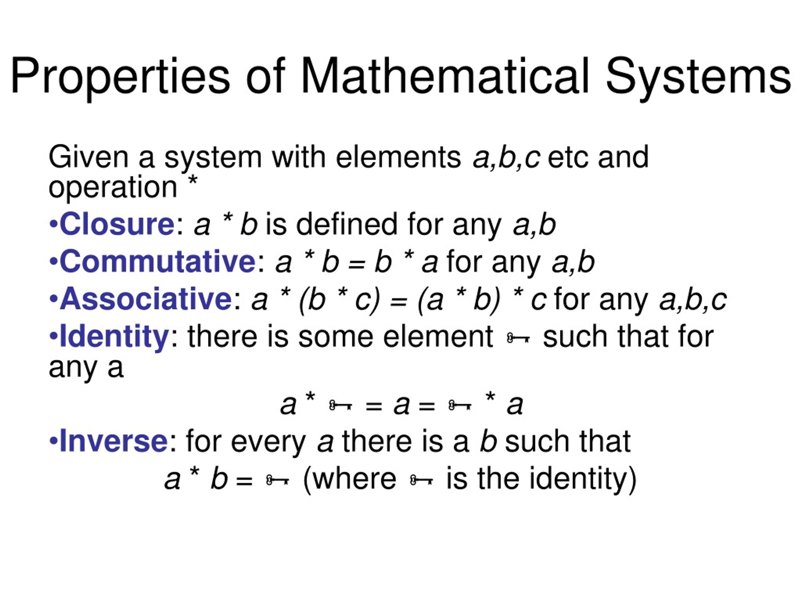 research about mathematical system