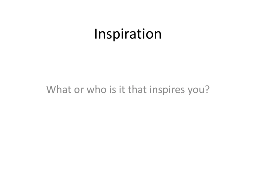 inspiration n.
