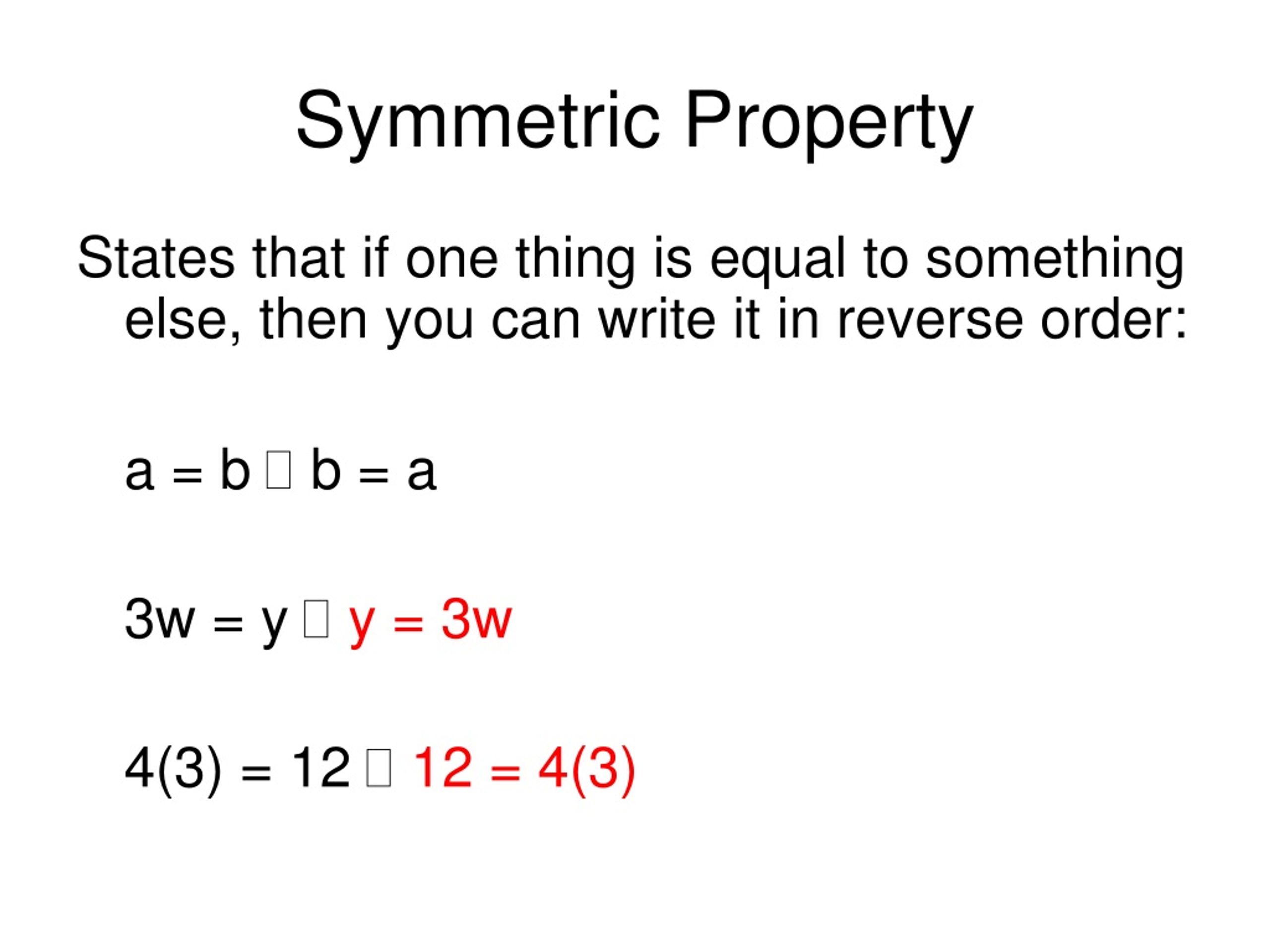 PPT - Properties Of Equality PowerPoint Presentation, Free Download ...