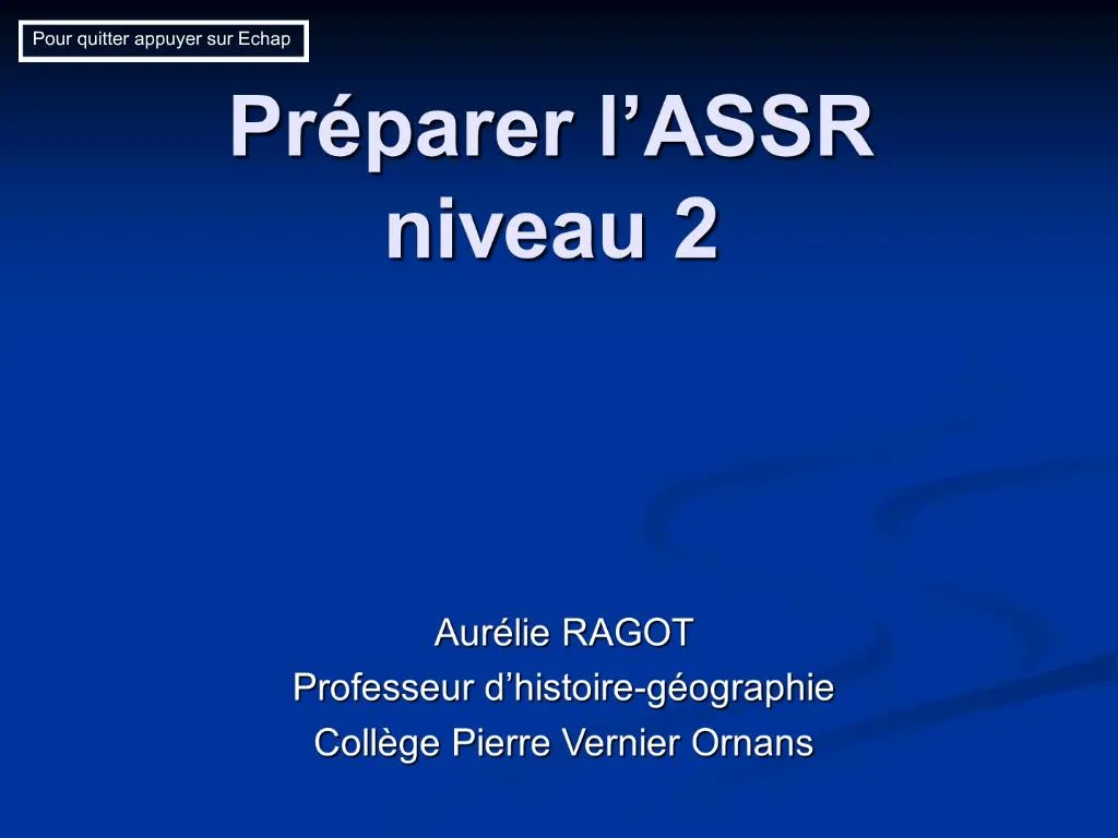 comment demander l'assr 2