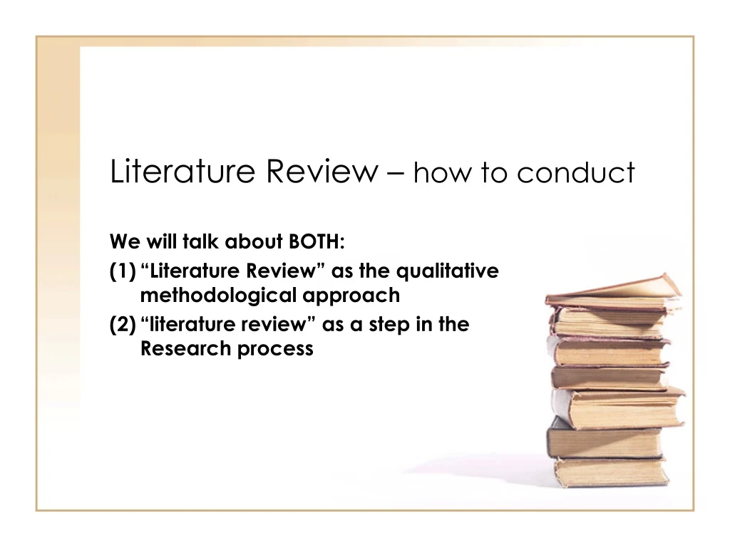 how to conduct a literature review ppt