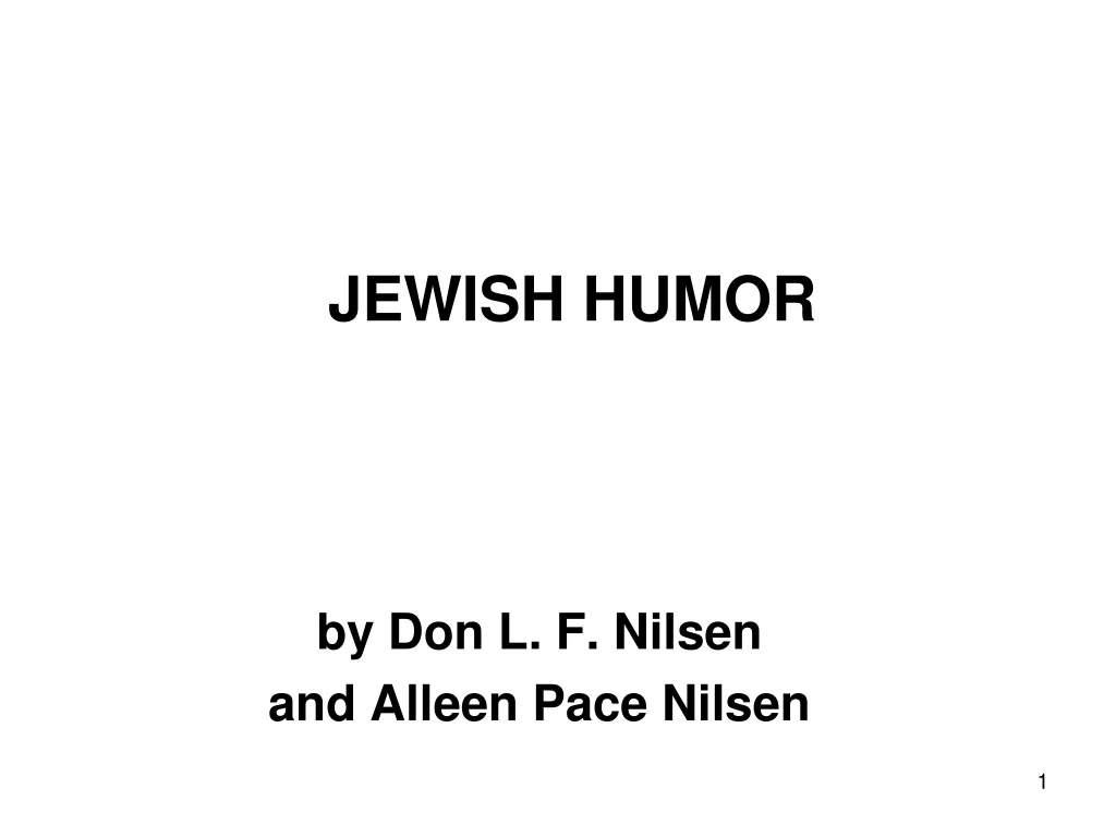 jewish humor n.