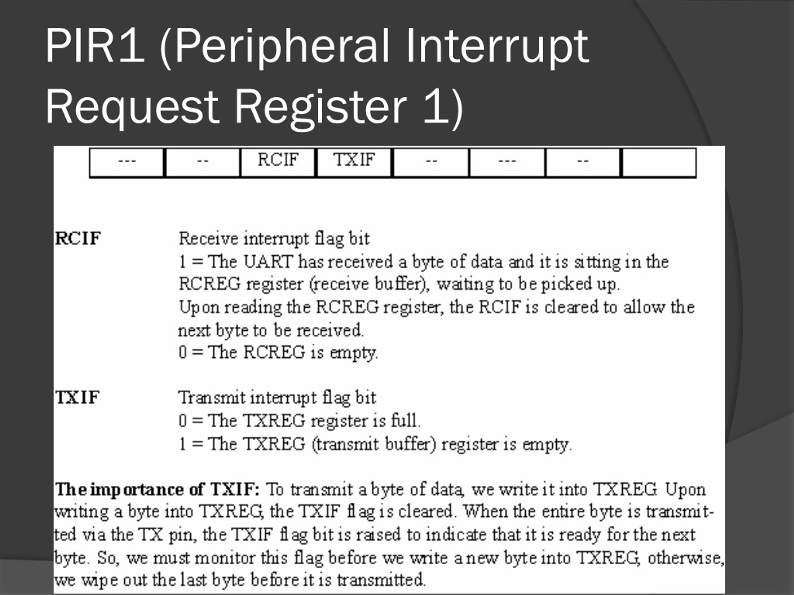 PPT - PIC Serial Port Interfacing PowerPoint Presentation, Free ...