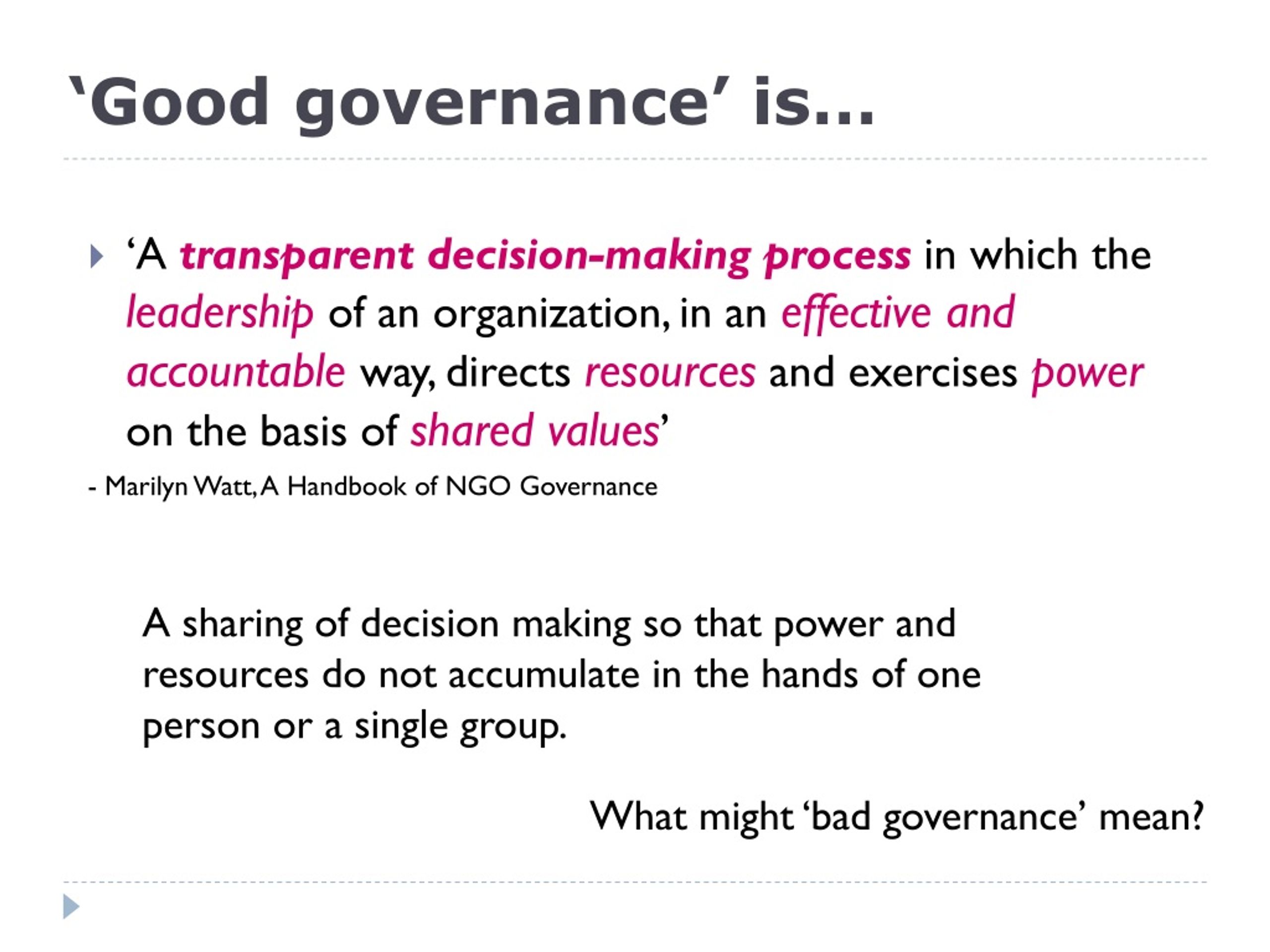 PPT - Governance And Good Governance PowerPoint Presentation, Free ...