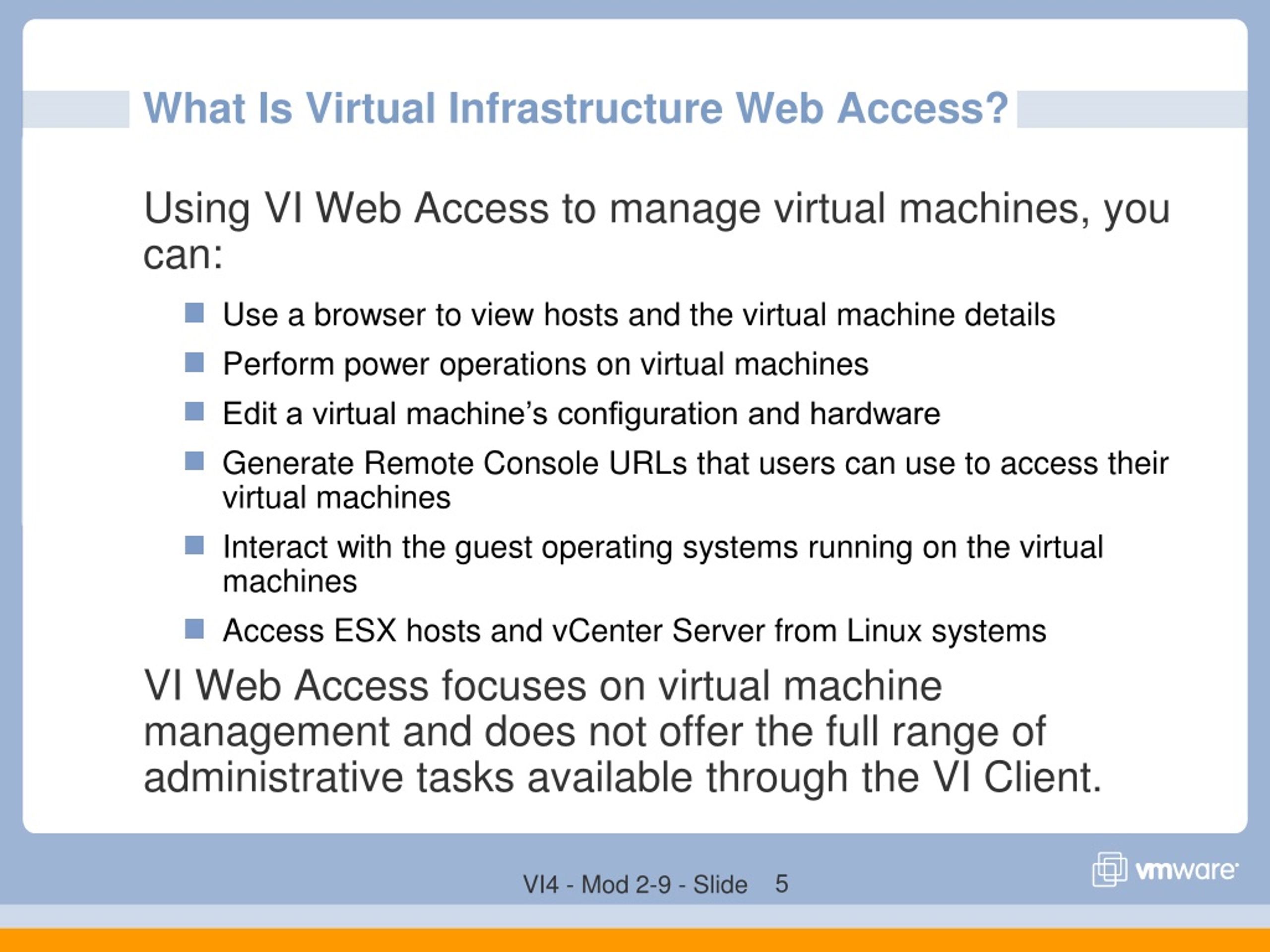 PPT - Virtual Infrastructure Web Access PowerPoint Presentation, Free ...