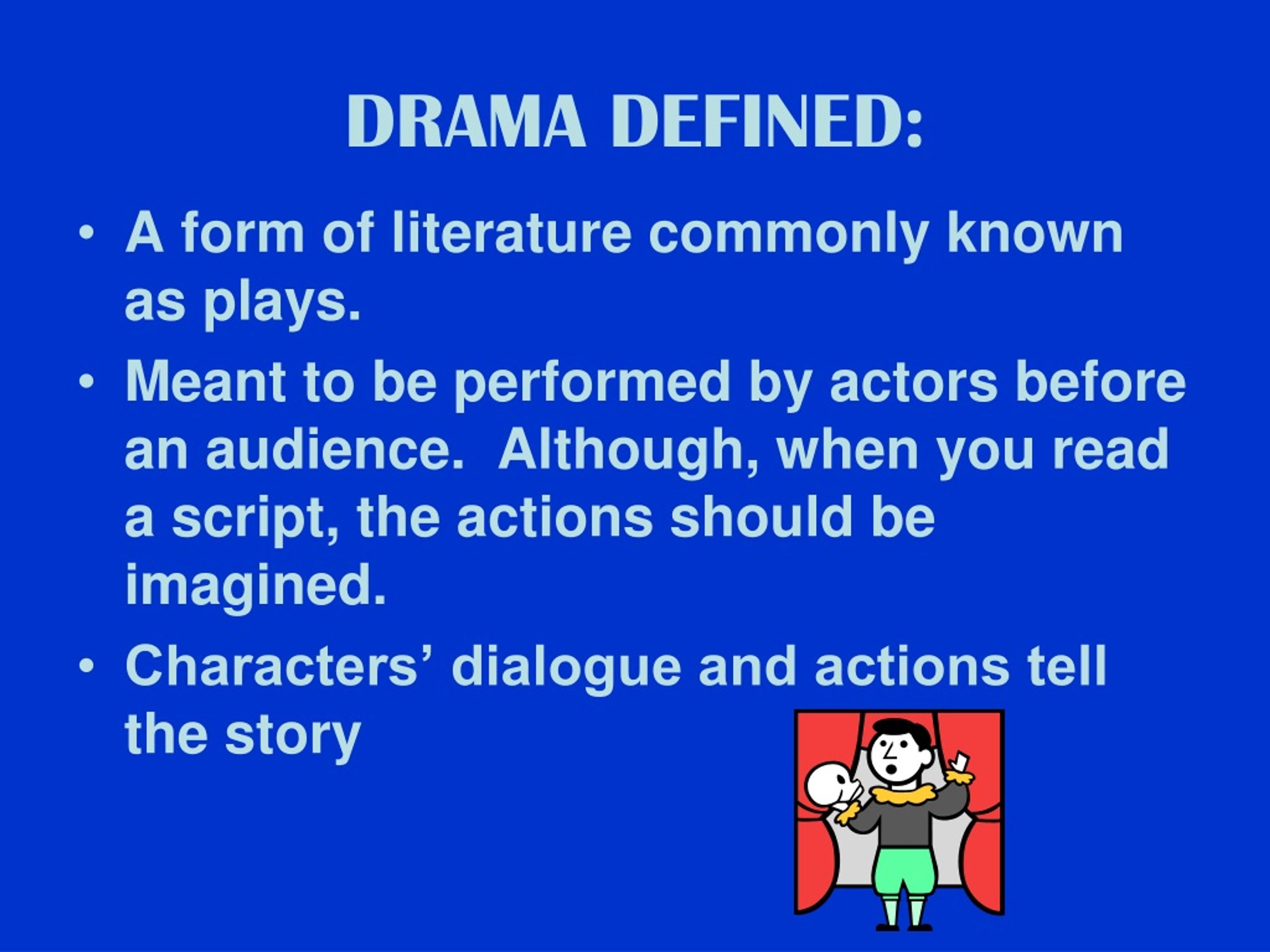 PPT - DRAMA AND DRAMA TECHNIQUES PowerPoint Presentation, free download ...