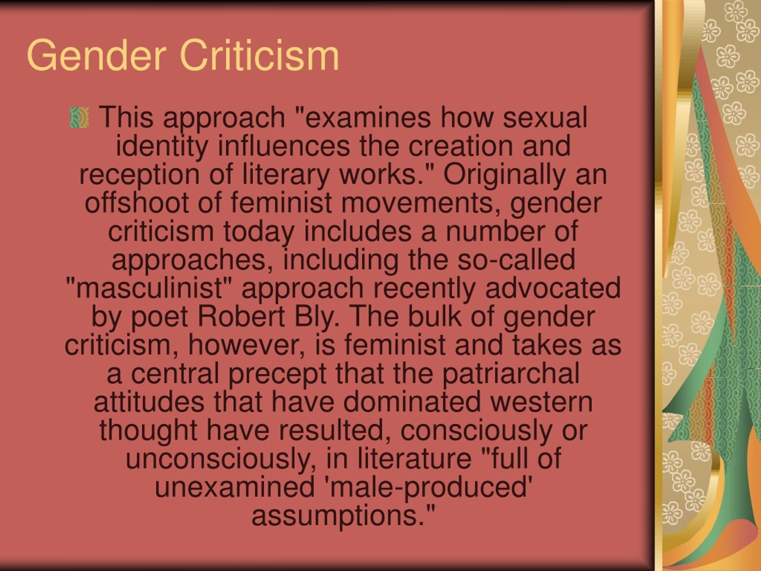 gender criticism essay